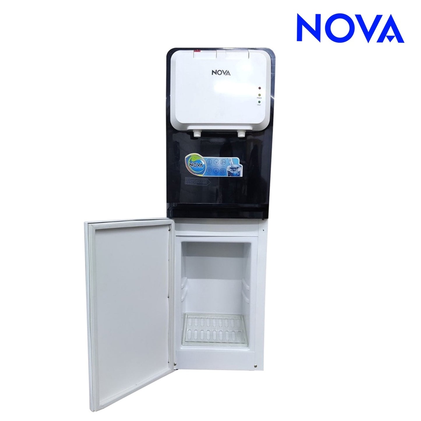 Water Dispenser Hot and  Cold /  Water Dispenser with Storage Cabinet /  Water Dispenser / NWD08HCCS / Nova Water Dispenser