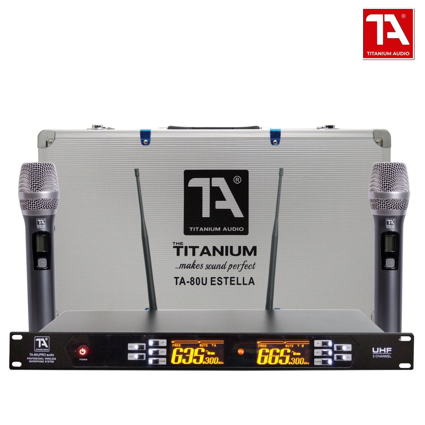 Titanium Audio TA-80U Pro Professional Dual Wireless Microphone