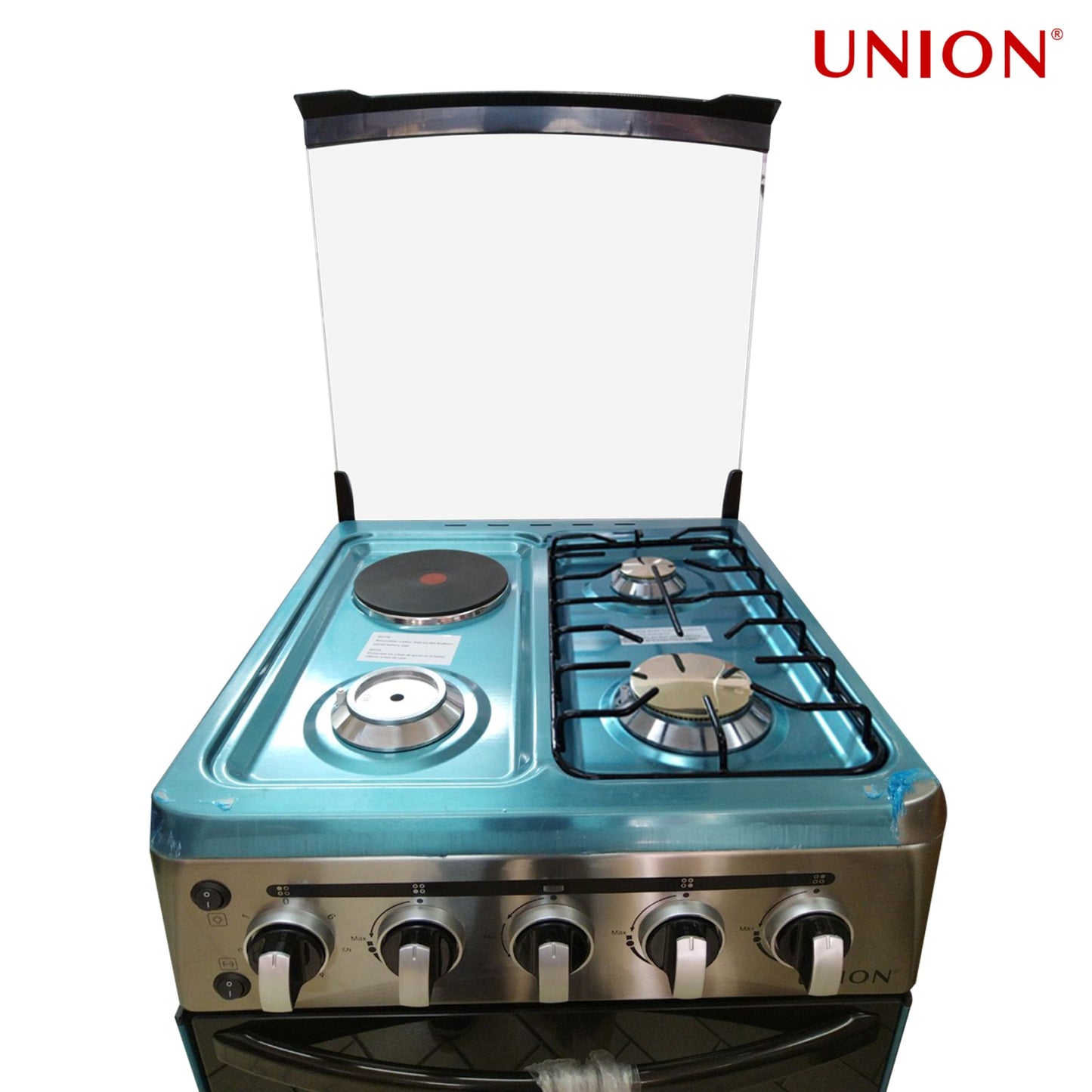 Union UGCR-530 Electric and Gas Range / 3 Burners with Auto ignition / Gas oven with rotisserie / Union Gas Range / Gas range