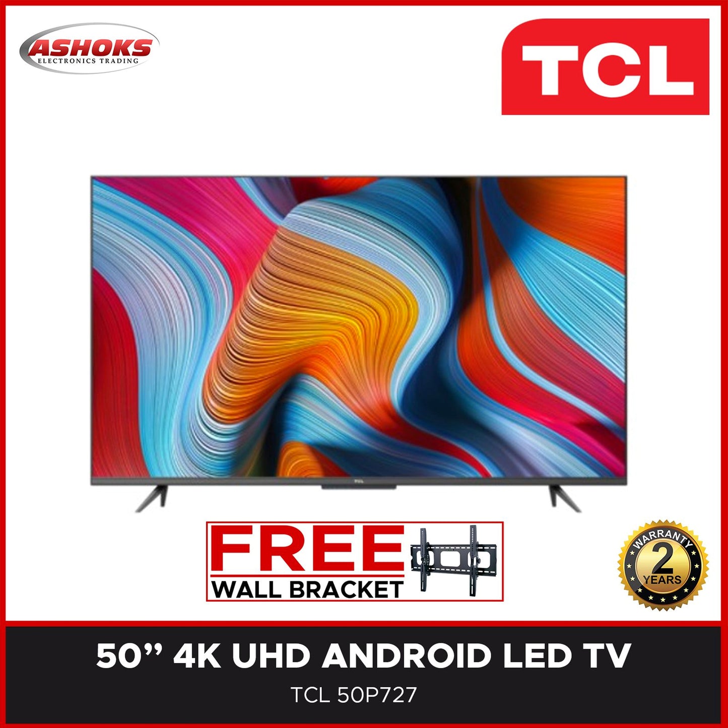 TCL 50P727 4K UHD Smart Android TV / TCL 50 inch LED TV TCL 4K UHD ANDROID TV / TCL Smart Android TV / 50 inch Smart TV /TCL / Smart TV