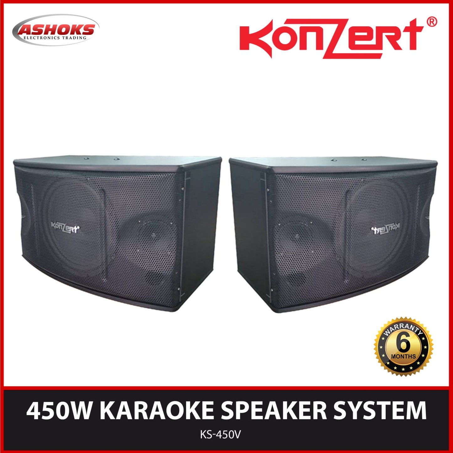 KS 450V Karaoke Speaker System 450W 10 inch 2 WAY SPEAKER