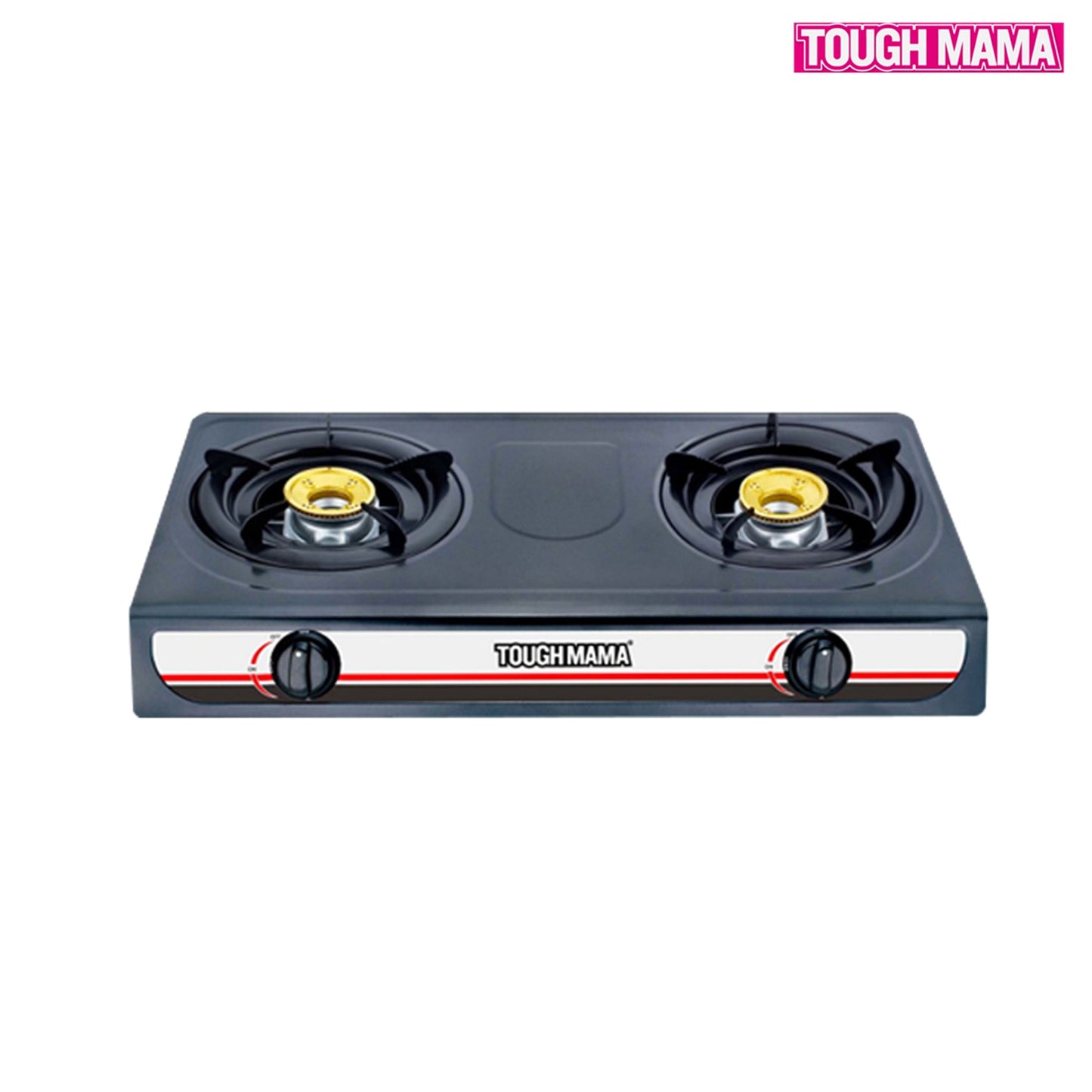 Tough Mama NTMDGS-CTD Double Burner / Gas Stove Black Coated / Dual Burner Gas stove / Gas Stove / Tough mama