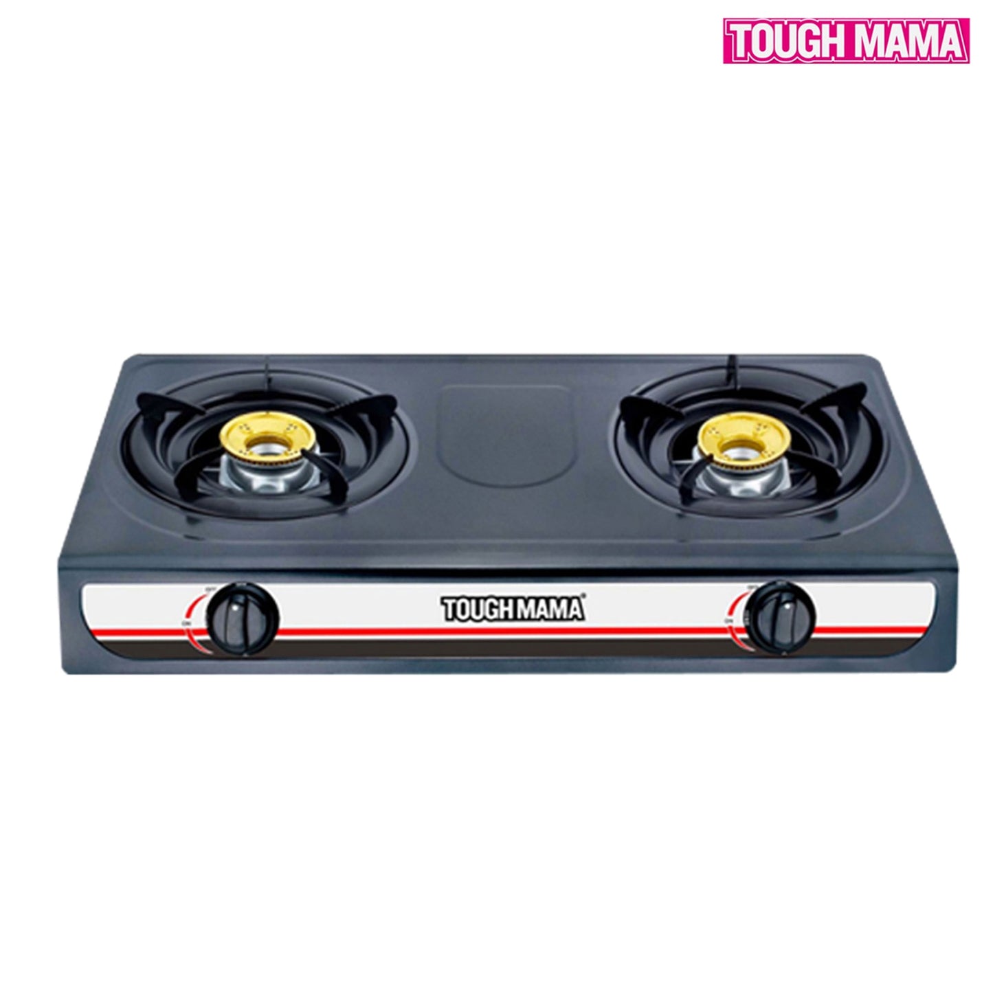 Tough Mama NTMDGS-CTD Double Burner / Gas Stove Black Coated / Dual Burner Gas stove / Gas Stove / Tough mama