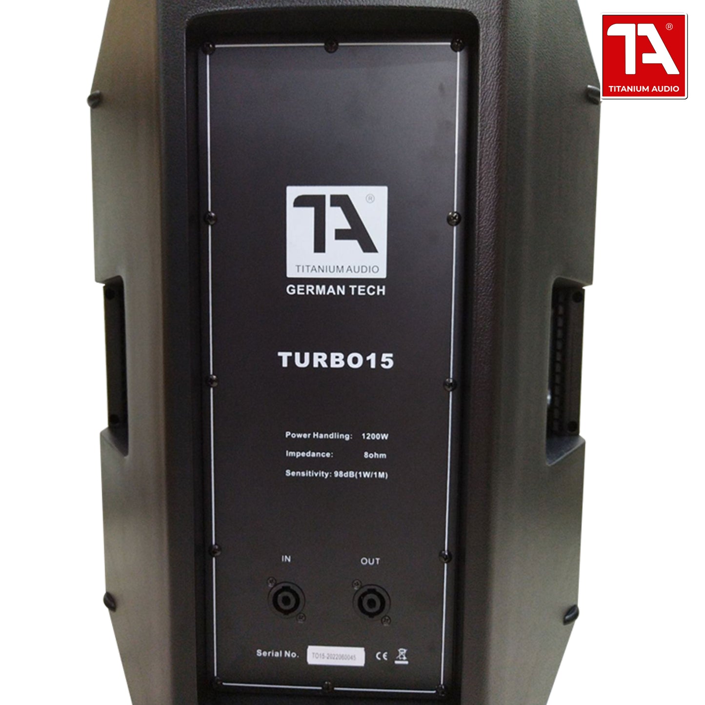 Titanium Audio Turbo 15 Passive Speaker 1200W 15inch Plastic Cabinet