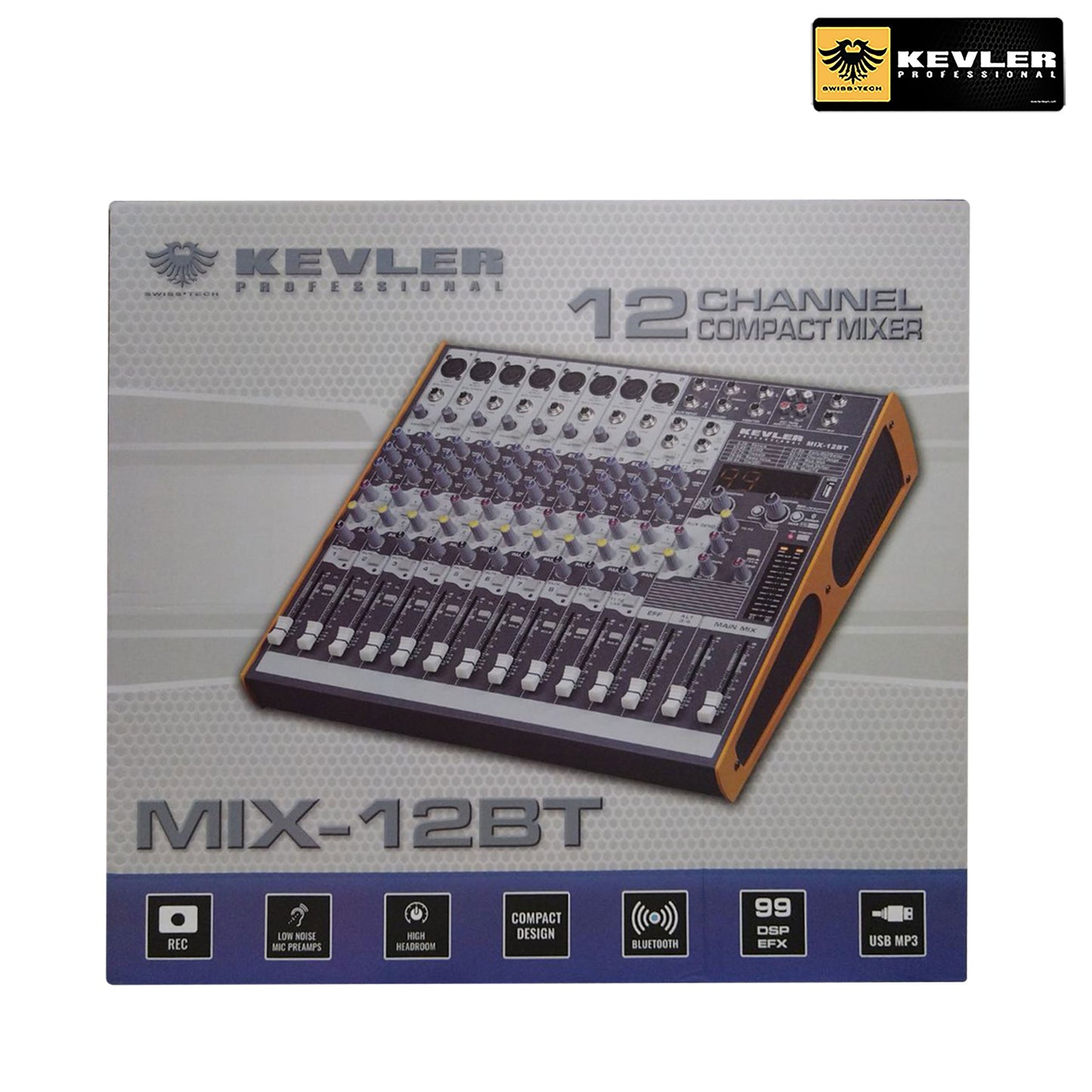 MIX-12BT Professional Mixer with 8 Channel Input