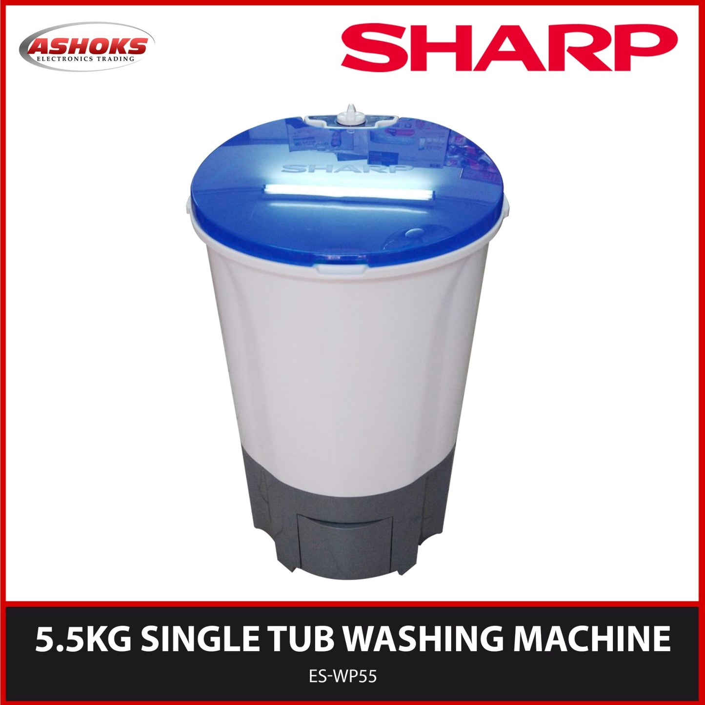 Sharp ES-WP55 Washing Machine / 5.5kg Single Tub Washing Machine / Sharp washing machine