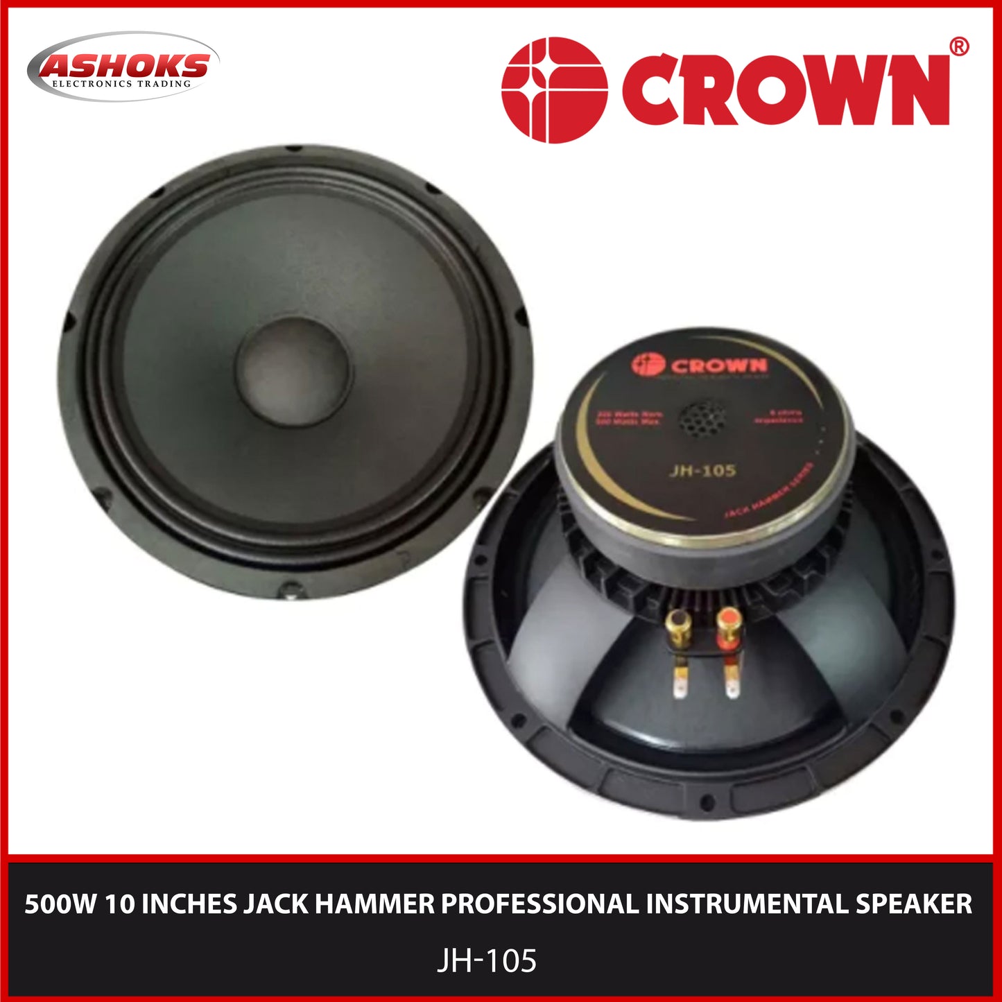 Crown PA 1250 500W 12 inch Speaker / Crown Instrumental Speaker