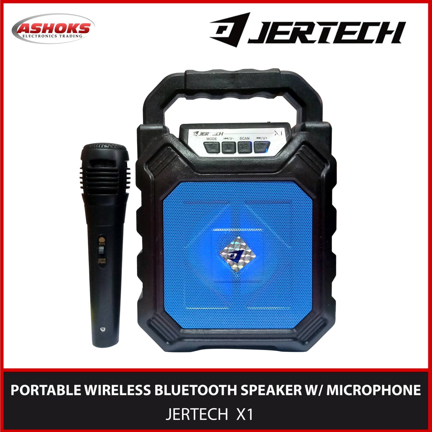 Bluetooth Speaker / with Microphone / Jertech X1