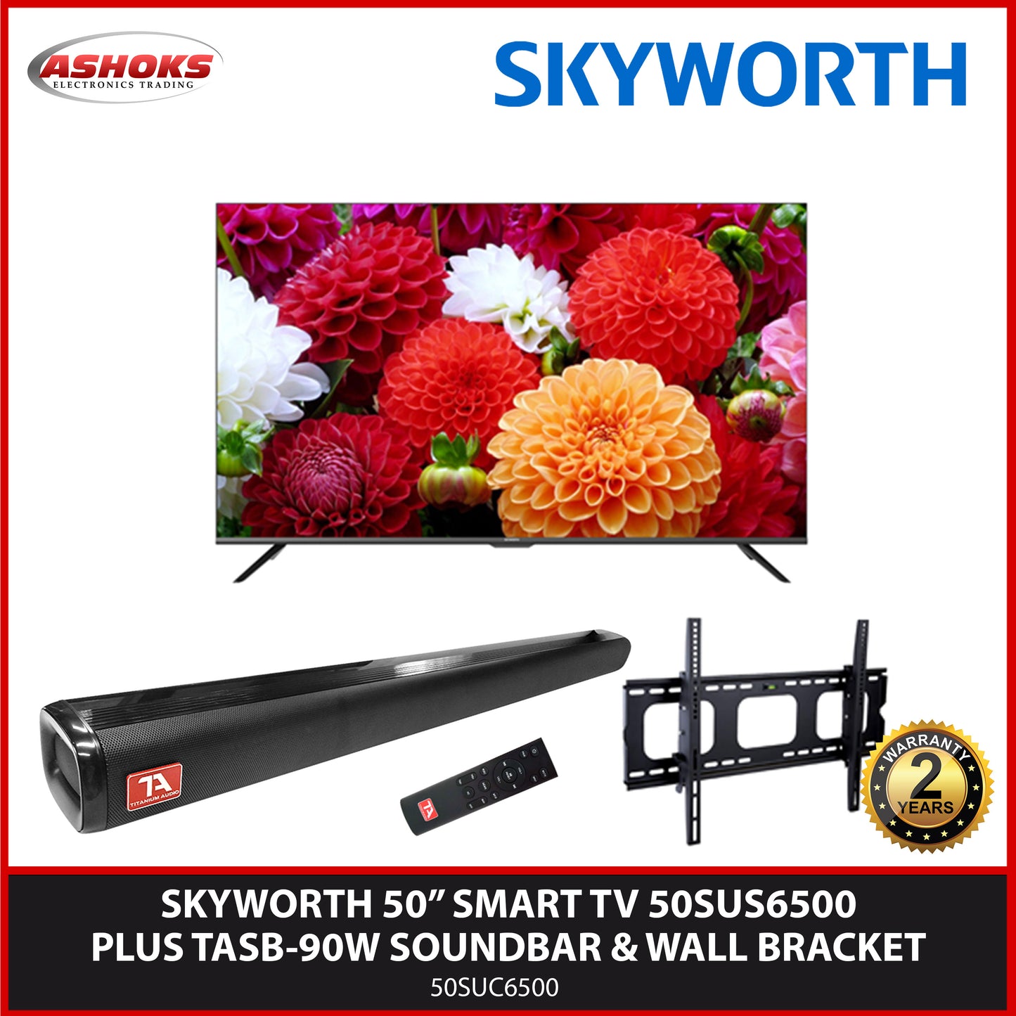 Skyworth 50 inch Smart Android TV 4K Android Smart Android tv