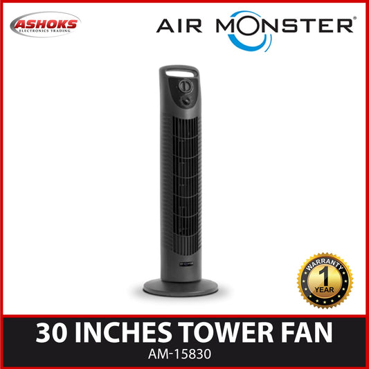 Air Monster 30 inch Tower Fan / AM 15830 (Black)  / Tower fan / Air Monster