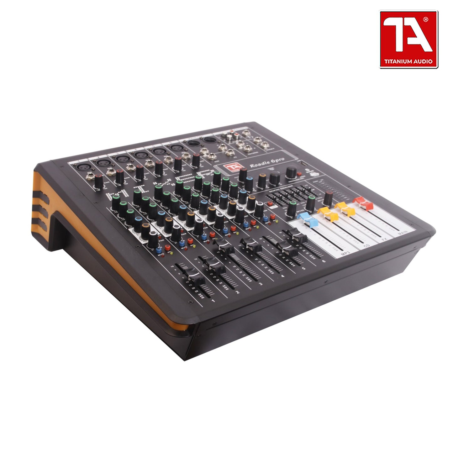 Titanium Audio  Roadie 6Pro Curve series 6  32BIT EFFECTS / Powered Mixer