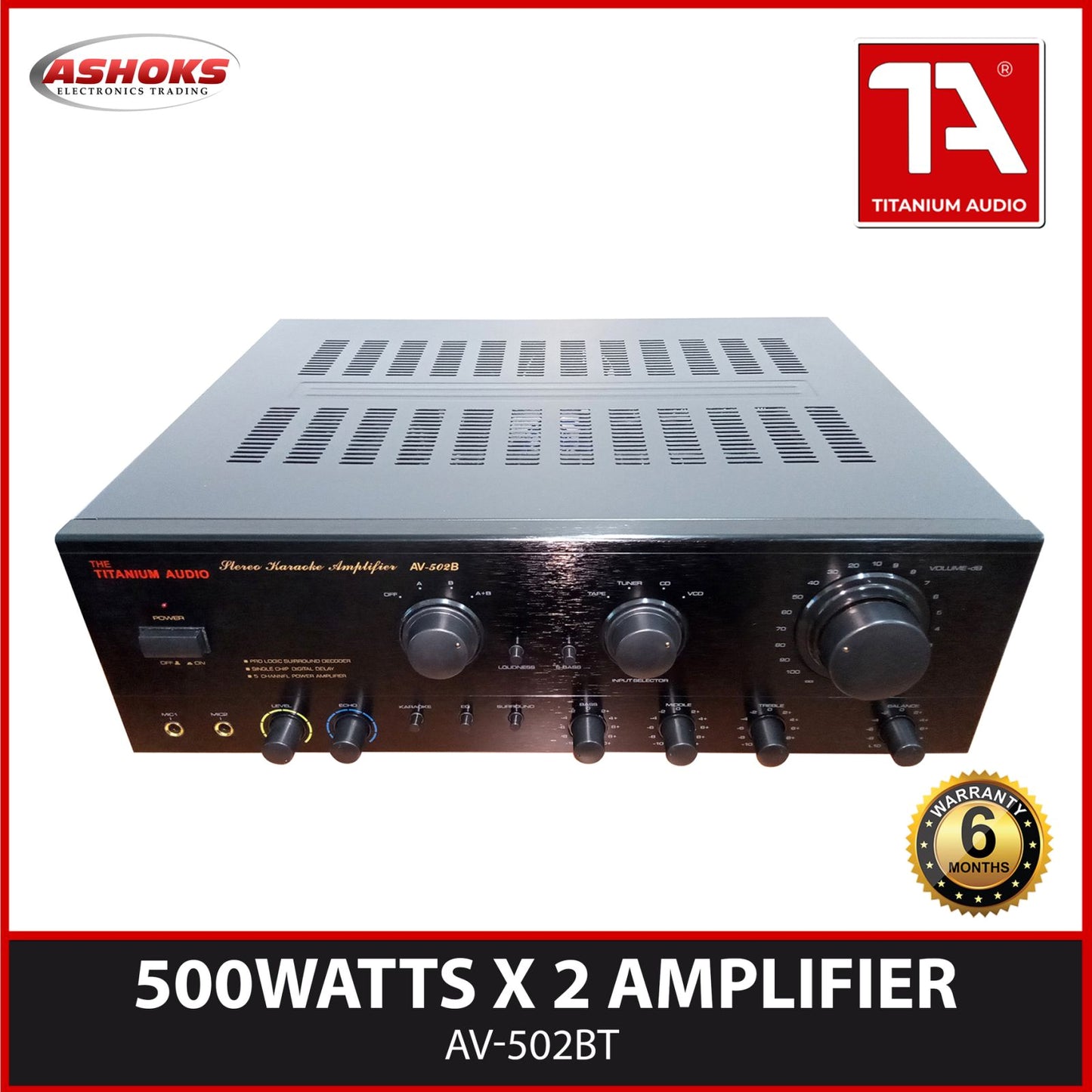 Titanium Audio Av 502B Karaoke Amplifier