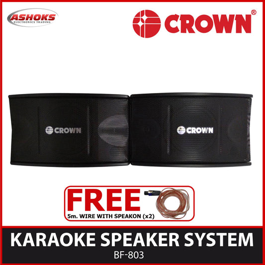 Crown BF 803 300Watts Crown BF 803 Speaker /  with Free 2 Speaker Wire (5 Meters)