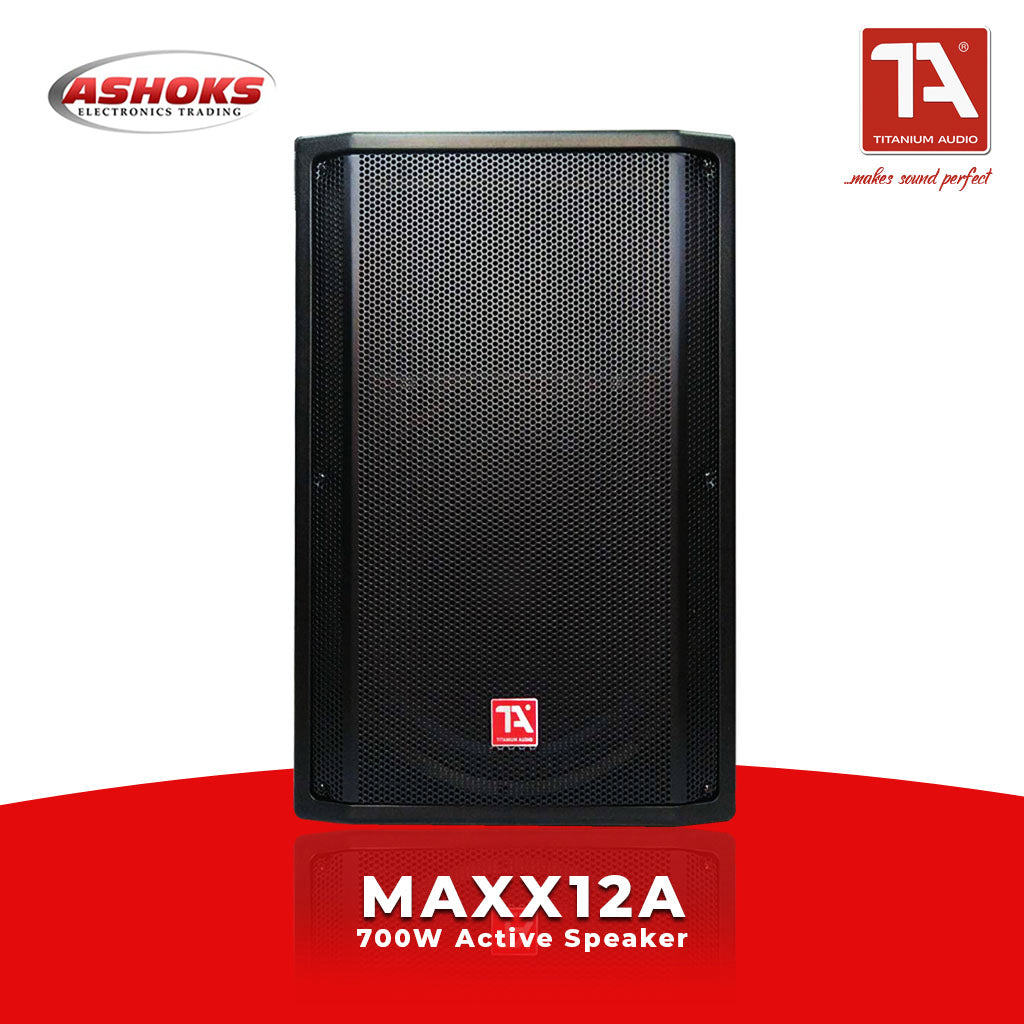 Titanium Audio Maxx 12A Speaker / Active Speaker / Plastic Cabinet / 700W / Bluetooth, USB