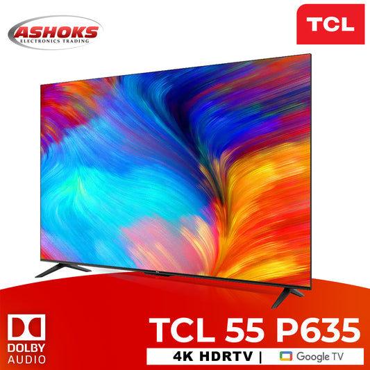TCL 55P635 4K Smart TV / HDR 10 Google TV / 4K HDR TV, dolby audio, Voice Control / TCL