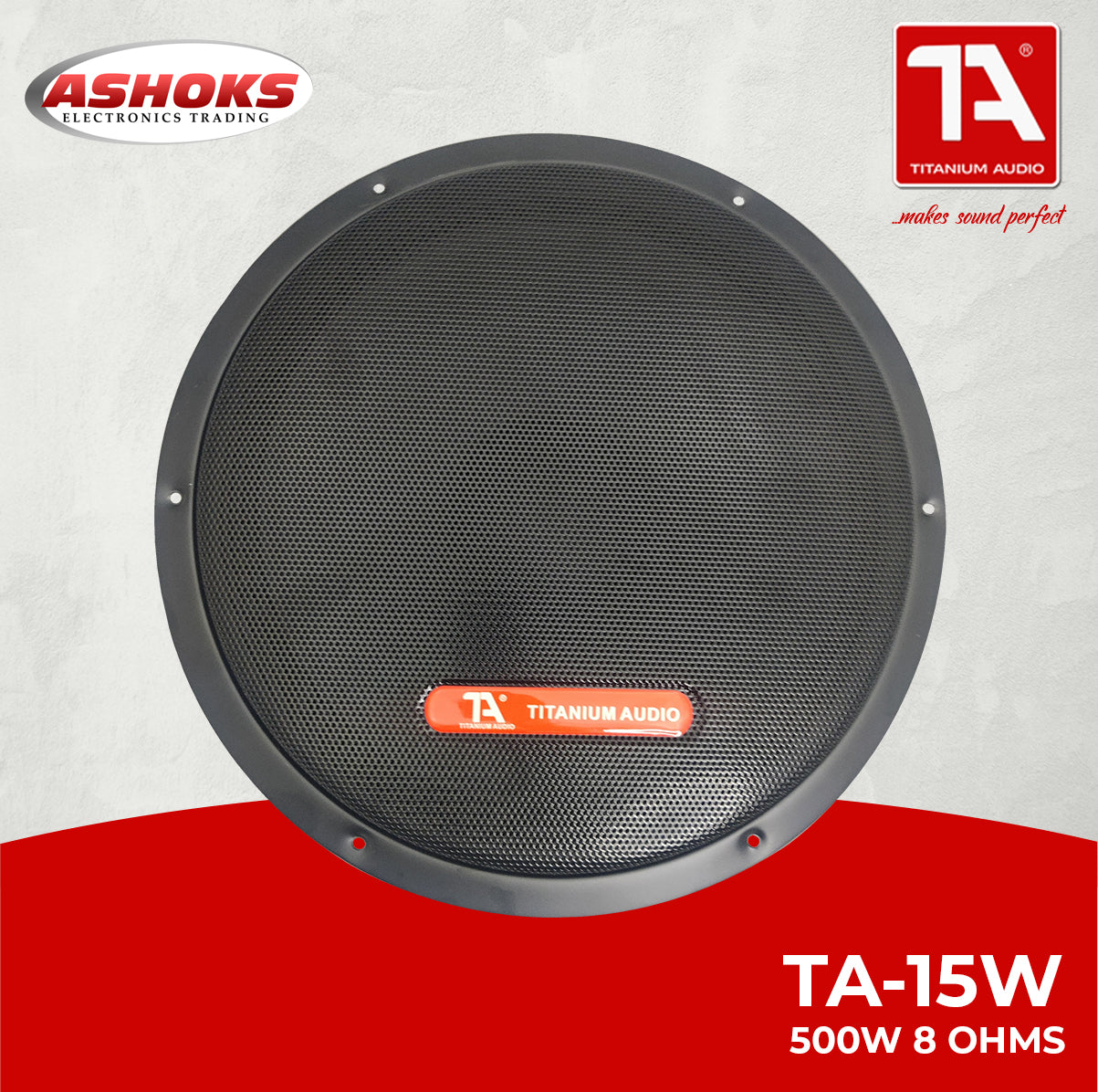 Titanium Audio TA 15W Speaker 15 inch 500W Woofer Speaker