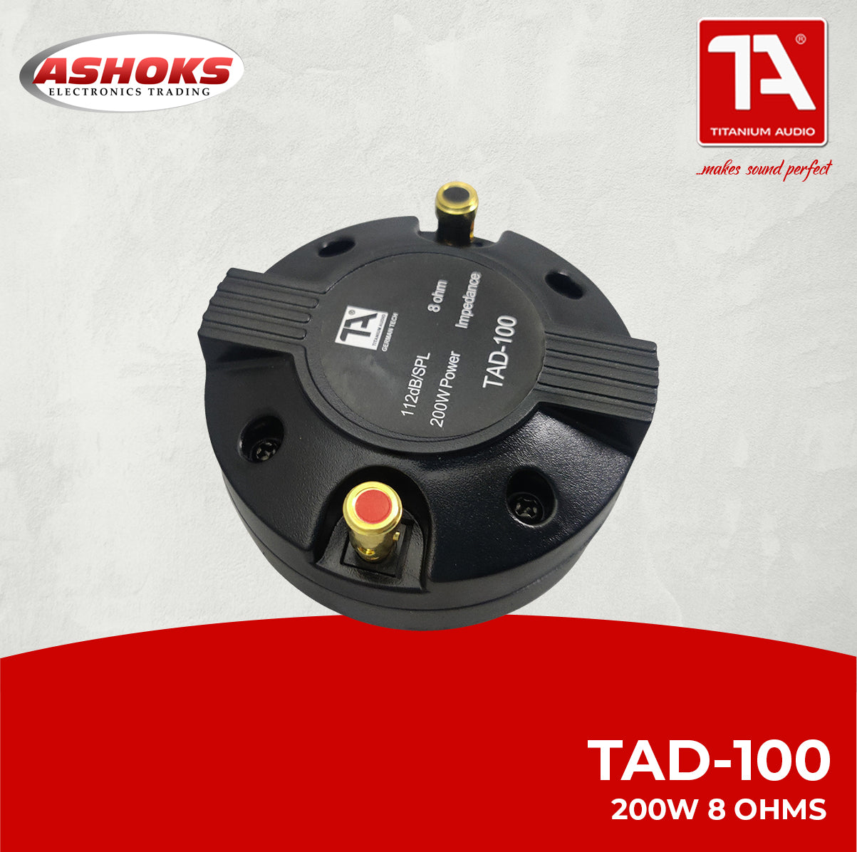 Titanium Audio TAD 100 Compression Driver Unit 200W