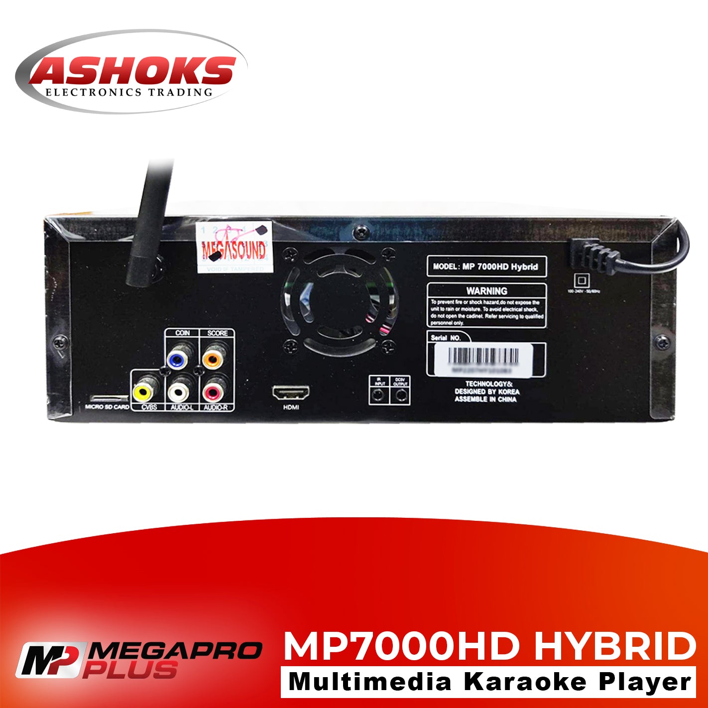 Megapro Plus MP 7000HD Hybrid Karaoke Player / 1TB HDD Player / with Songbook and Free Wired Mic