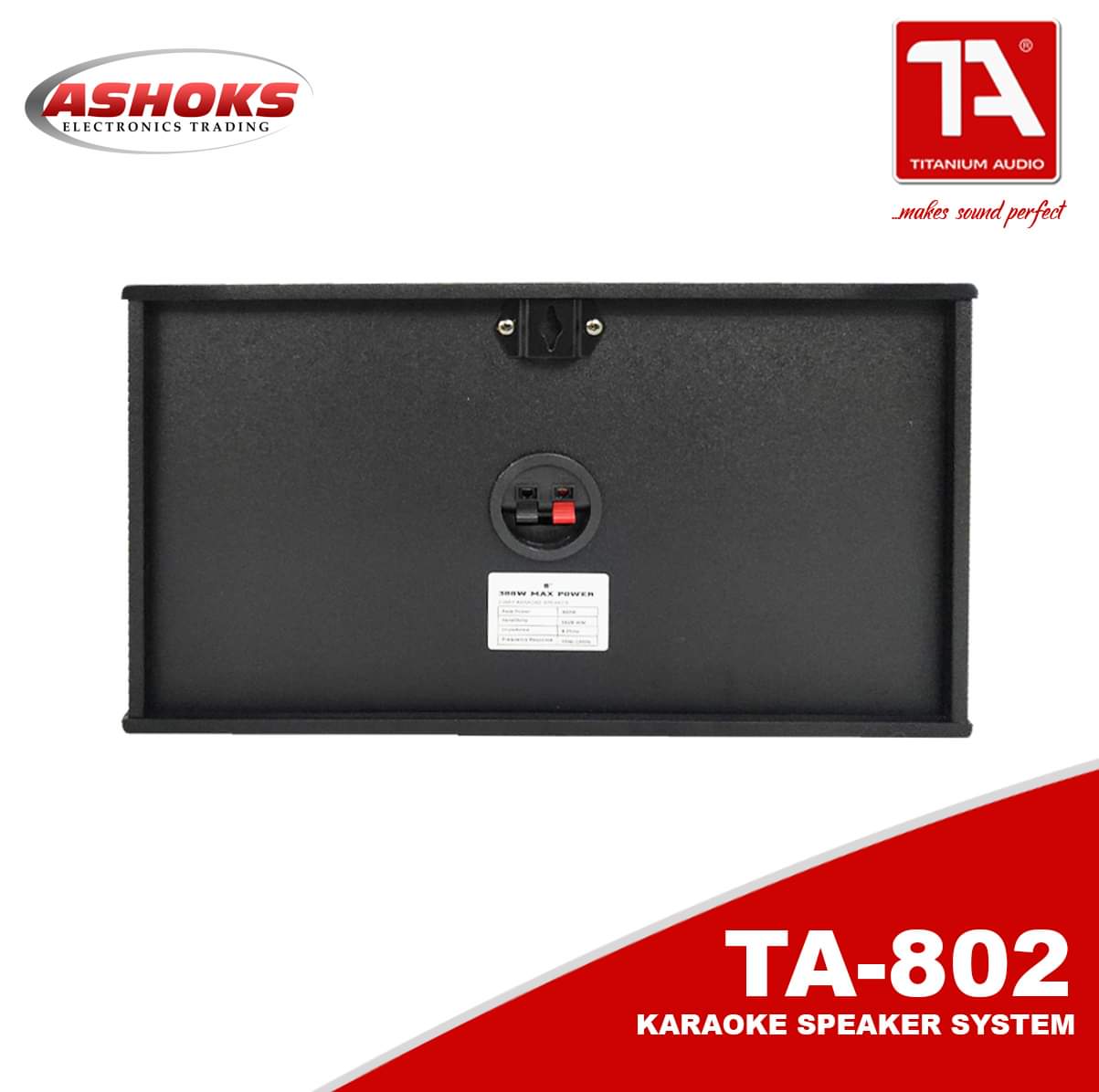 Titanium Audio TA 802 karaoke Speaker System / 300w / 8 inch / 3 Way Speaker / free 2x3m Speaker wire