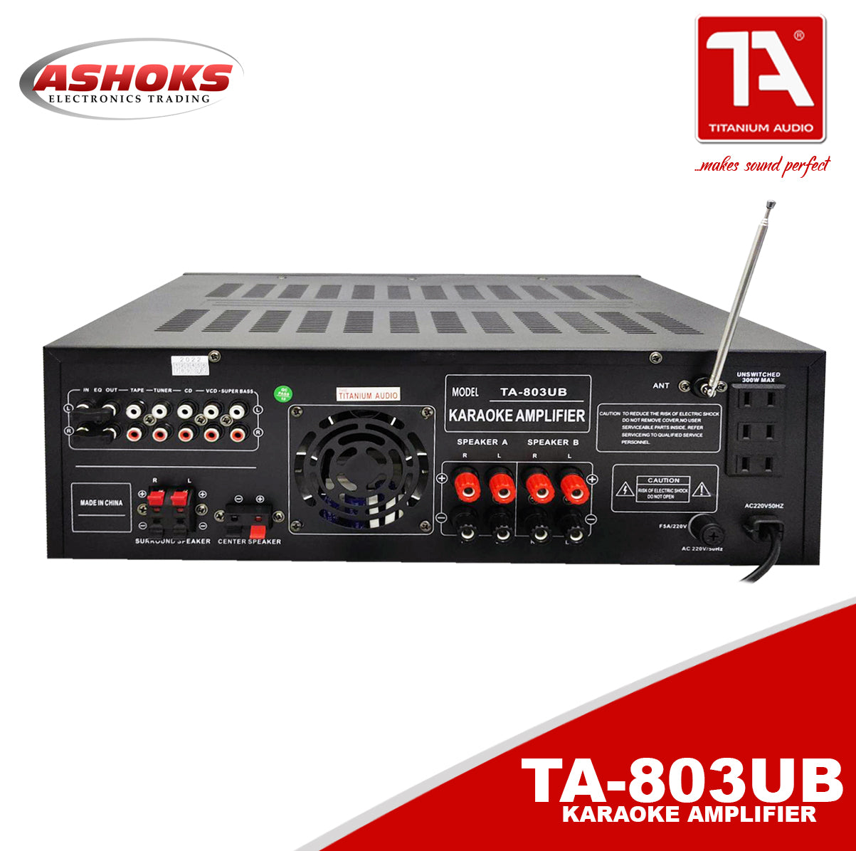 Titanium Audio TA 803UB Amplifier / Bluetooth, USB, SD Port