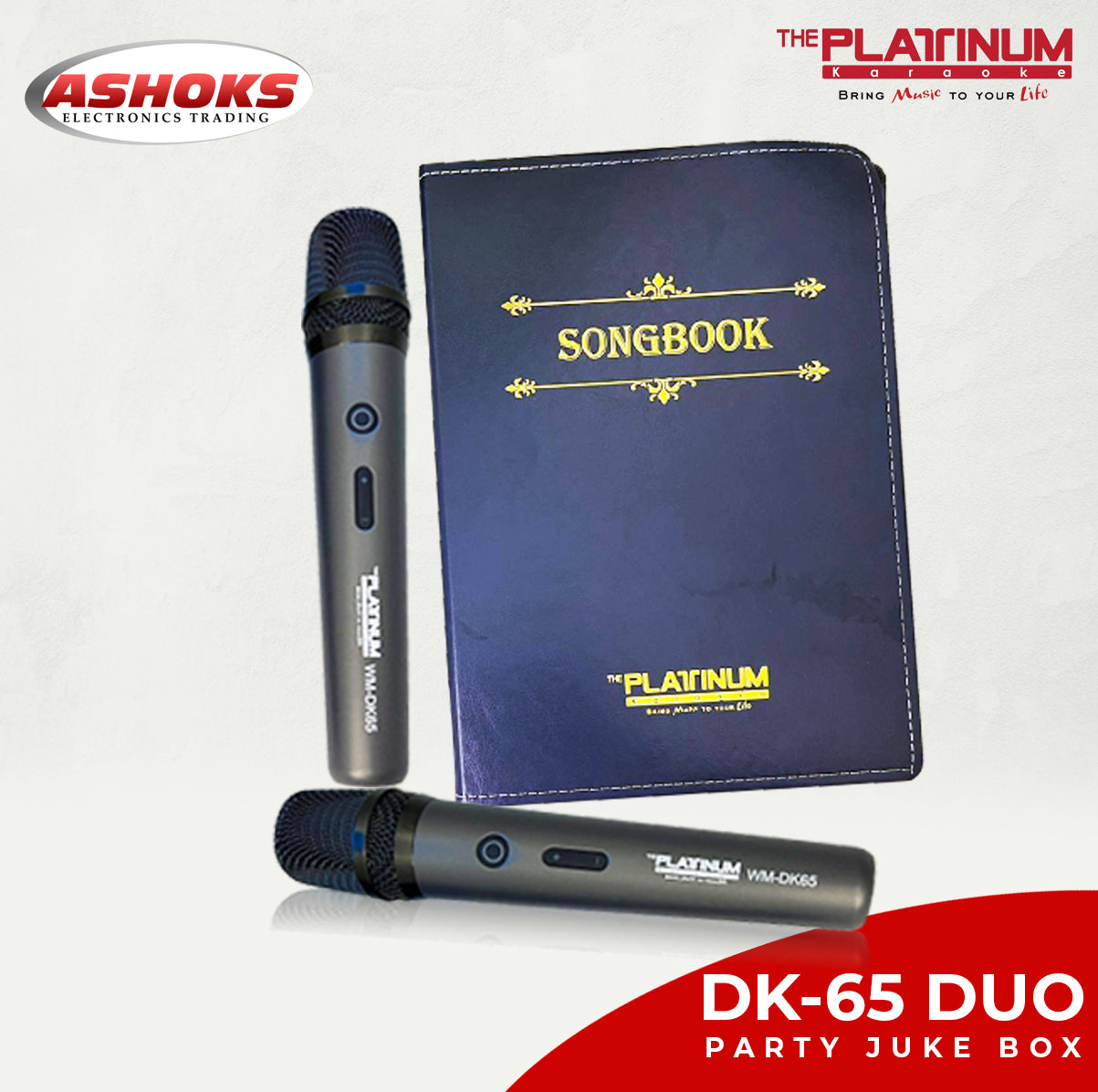 Platinum Karaoke DK 65 Duo Party Jukebox Karaoke and Music Speaker Karaoke Built-in Bluetooth