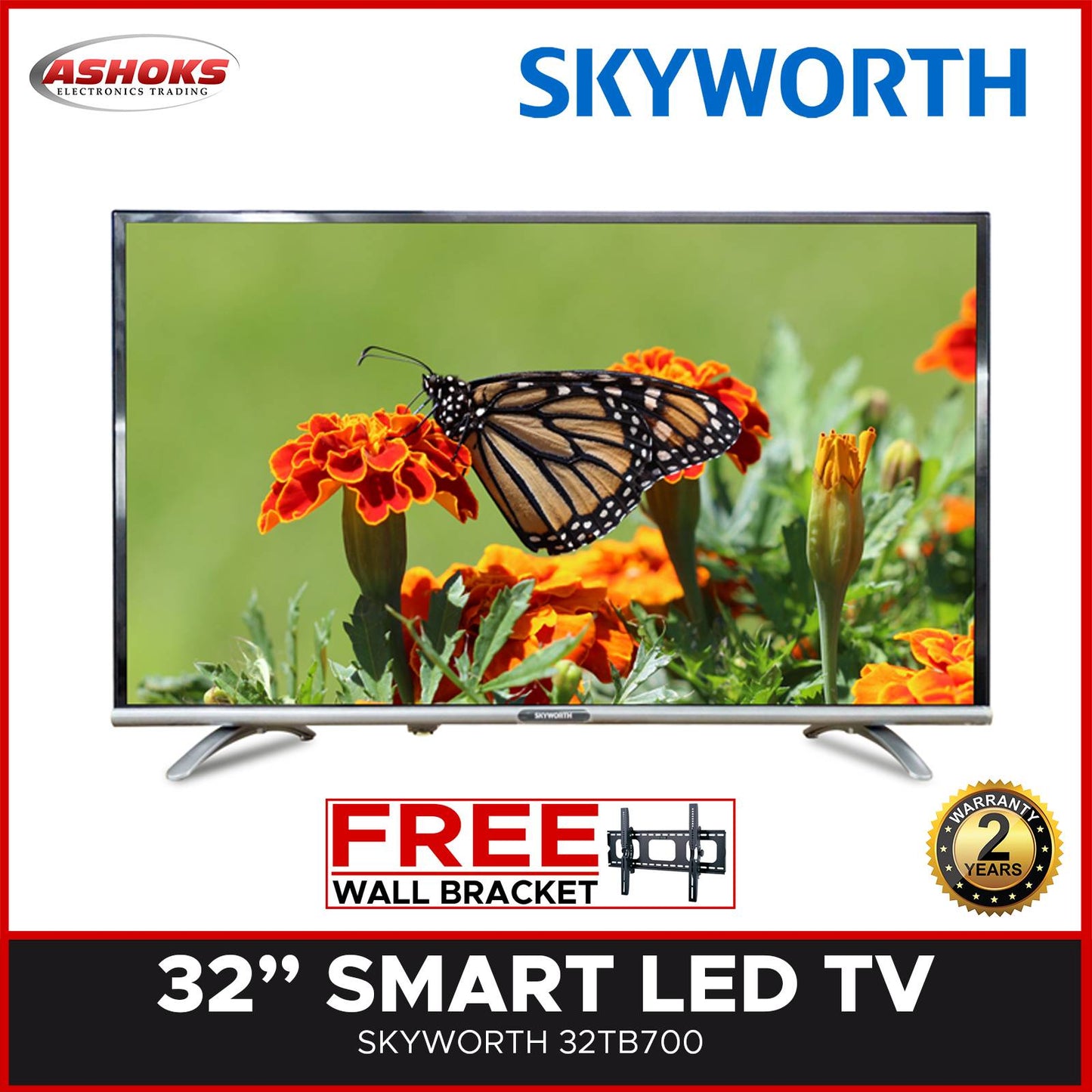 Skyworth 32TB7000 Smart Android LED TV / 32 inch , Netflix, YouTube