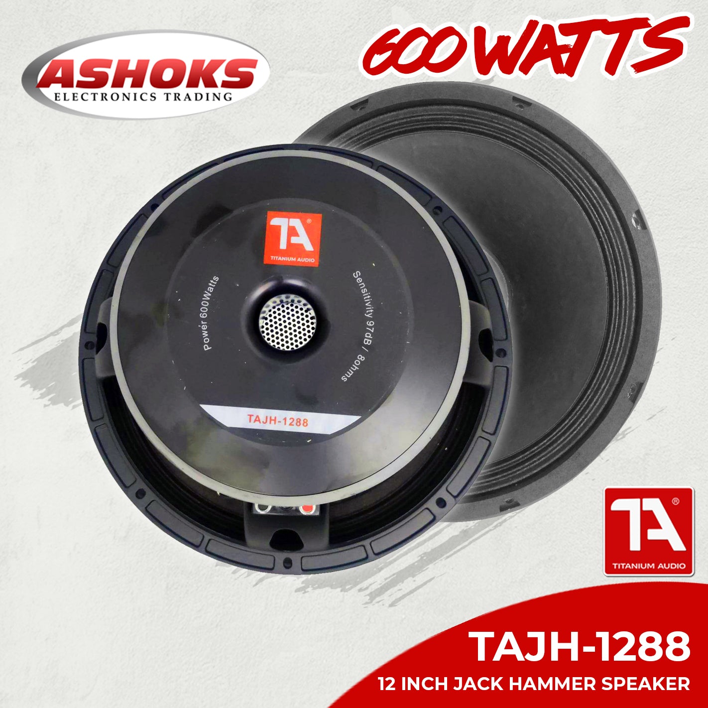 Titanium Audio TAJH 1288 Jack Hammer 600W Speaker 12 inch Jack Hammer