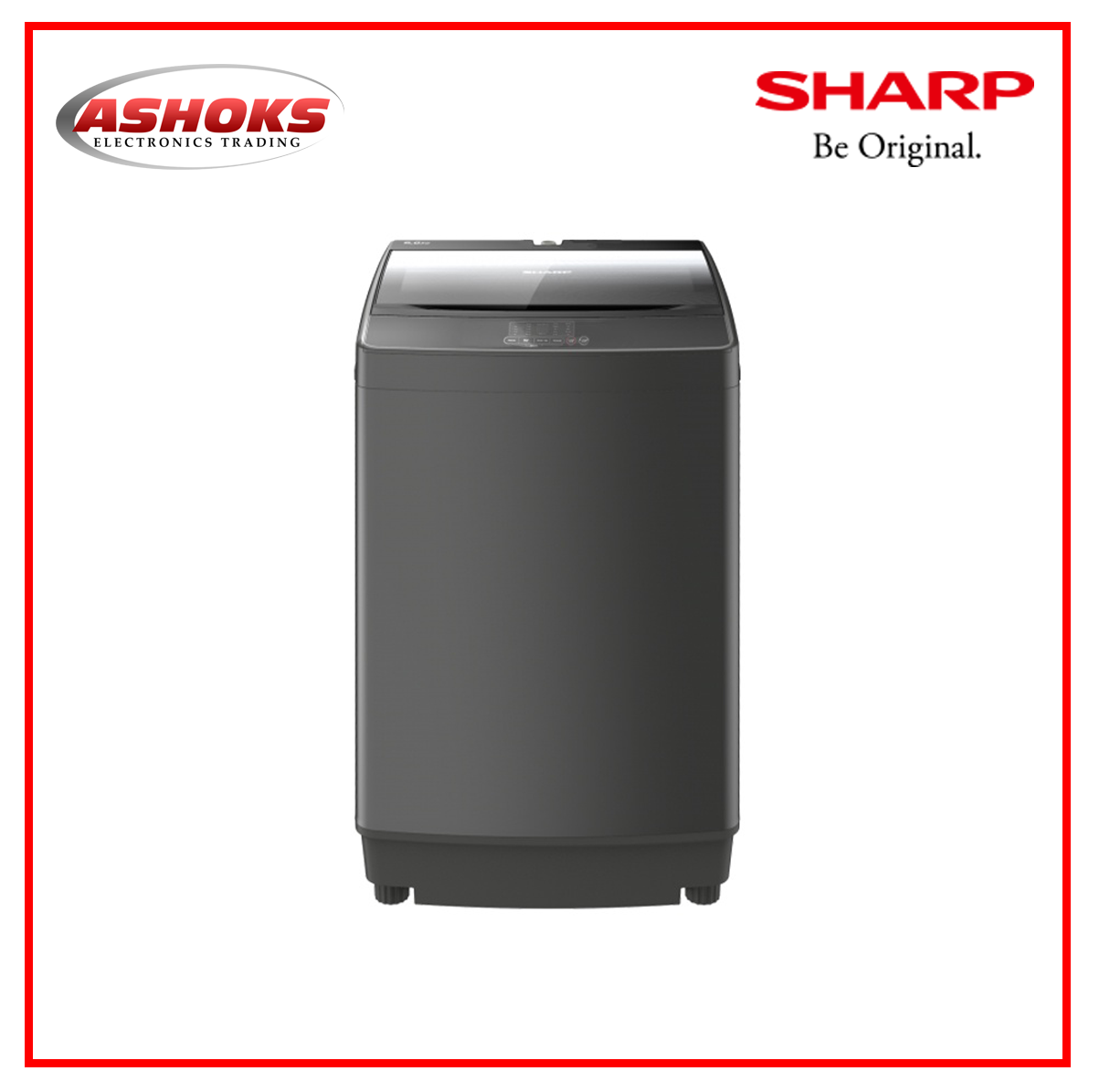 Sharp ES JN08A9(GY) Fully Auto Washing Machine/ Top Load / 8kg