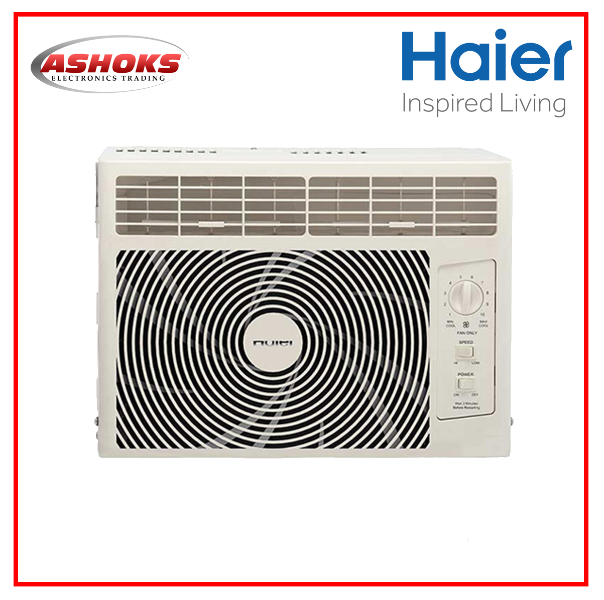 Haier HW 05MCQ Aircon Window Type / Easy Clean Filter, ECO Friendly / Manual Aircon window Type