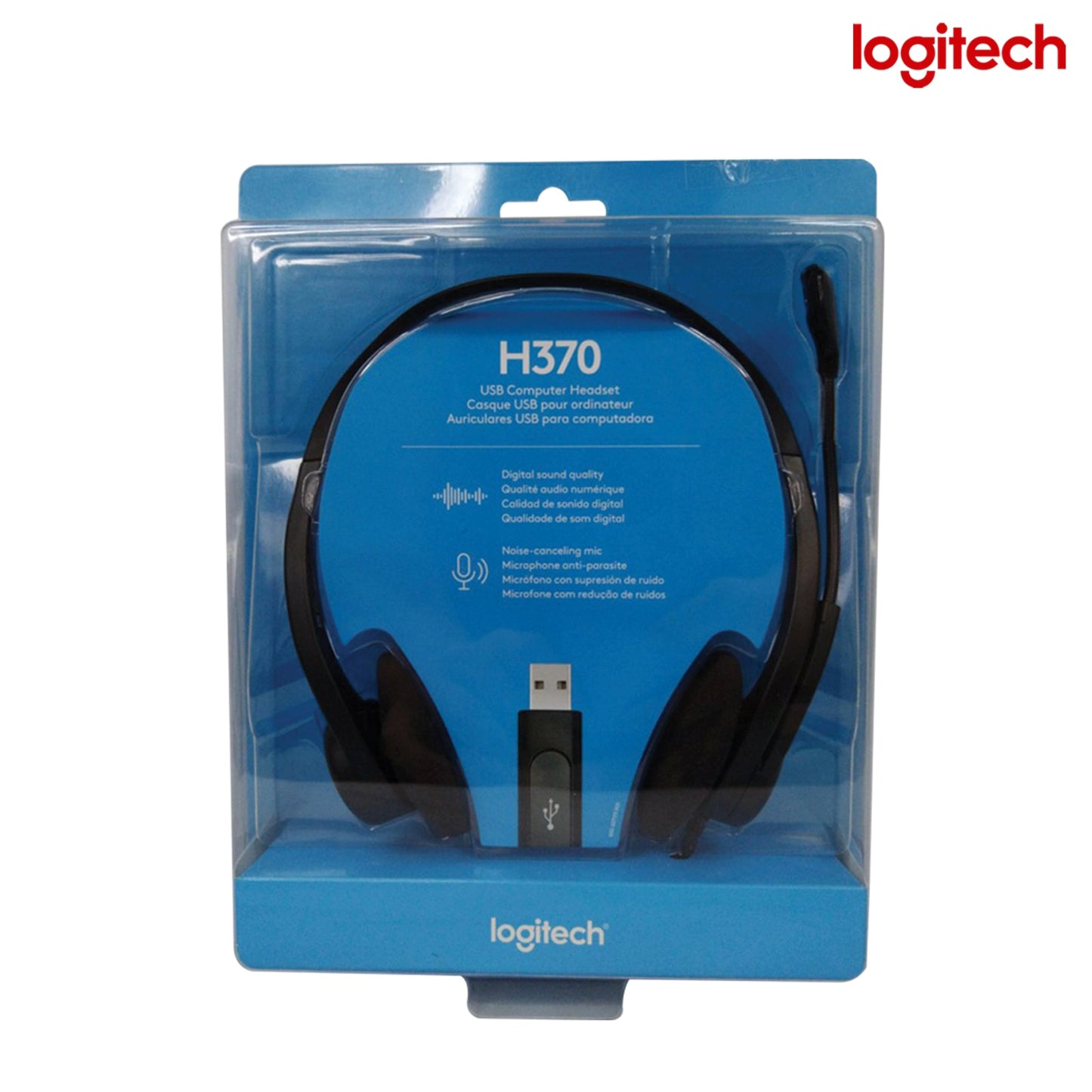 Logitech H370 USB Headset / Digital Sound Quality /  USB Headset / Logitech Headset