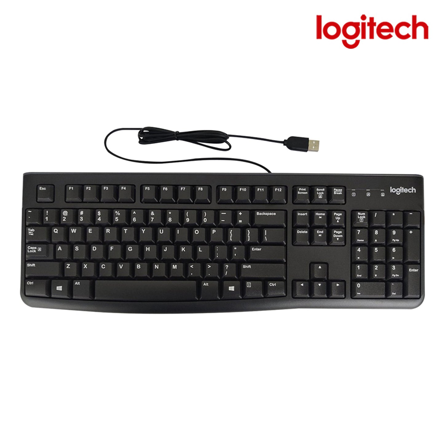 Logitech K120 keyboard / USB wired Keyboard / Spill Resistant Full size PC Laptop