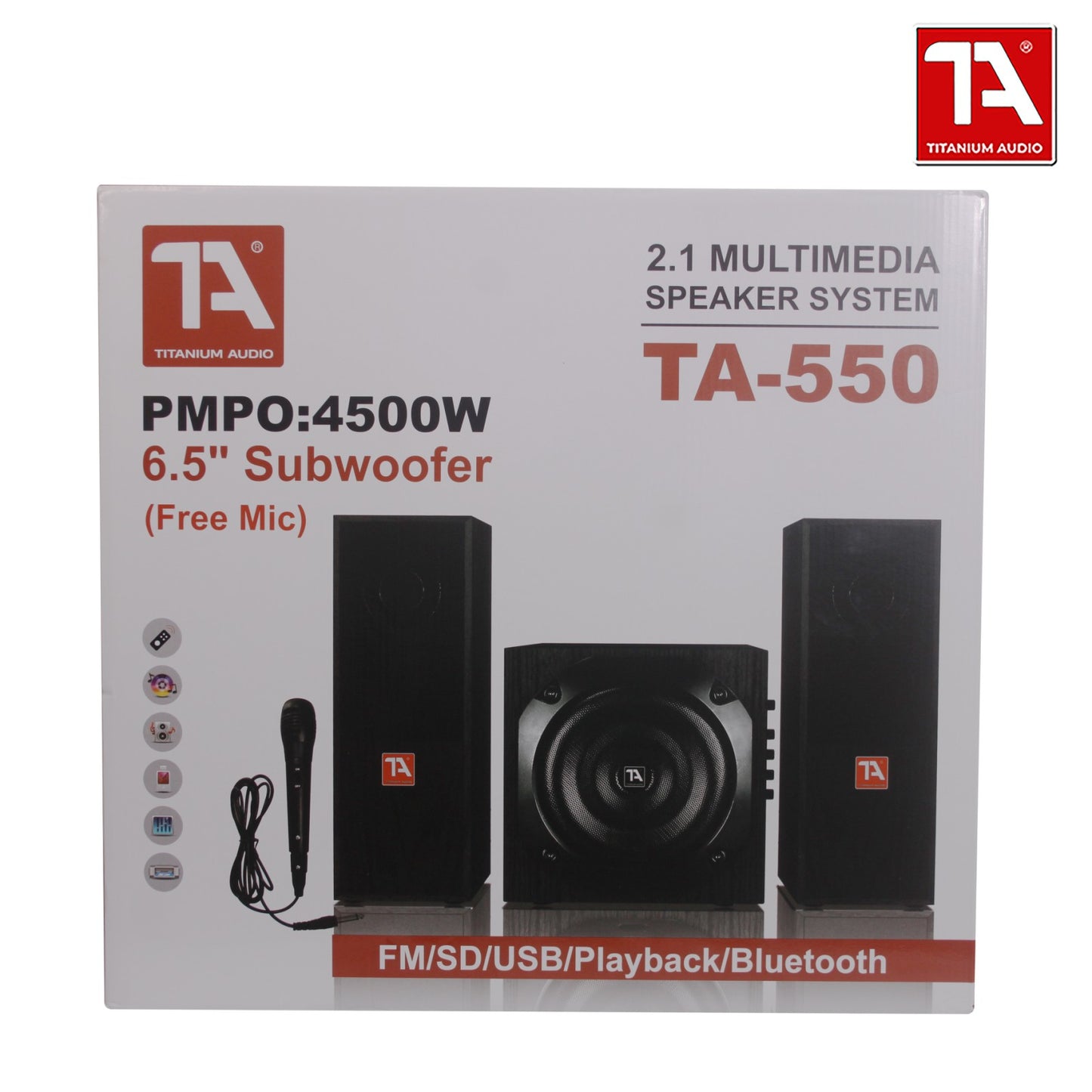 TA 550 2.1 MULTIMEDIA SPEAKER / Multimedia Speaker / Titanium Audio / KX 450+