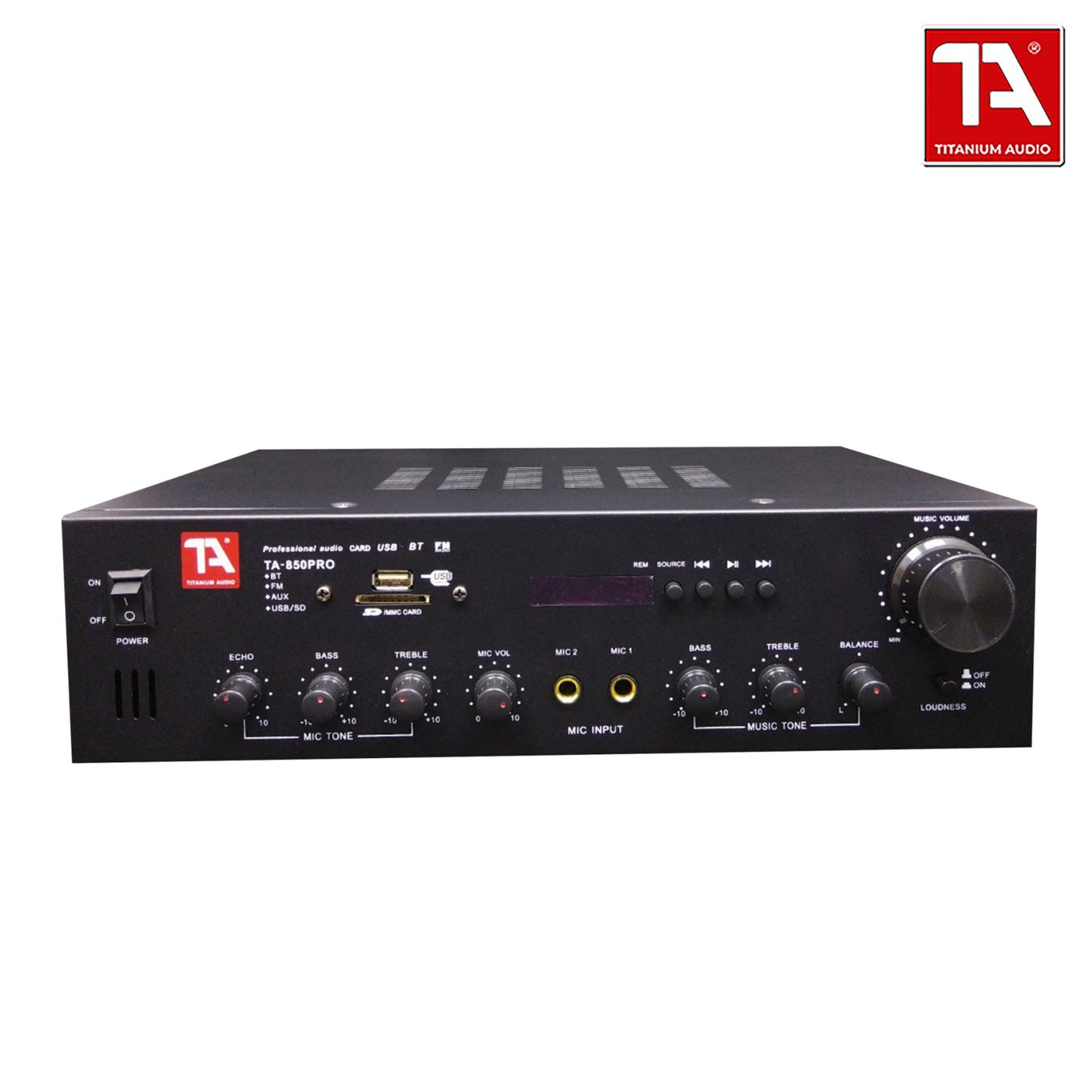 Titanium Audio TA 850 PRO  Micro Component Set with FM, USB, SD Port and Bluetooth Function