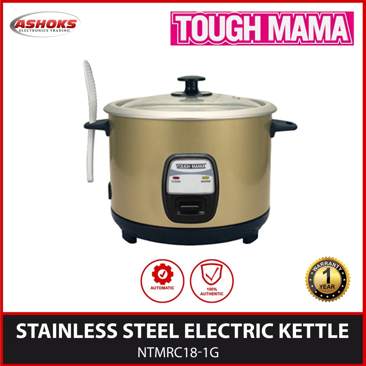 Tough Mama NTMRC18-1G 1.8L Rice Cooker / Tough Mama Rice Cooker