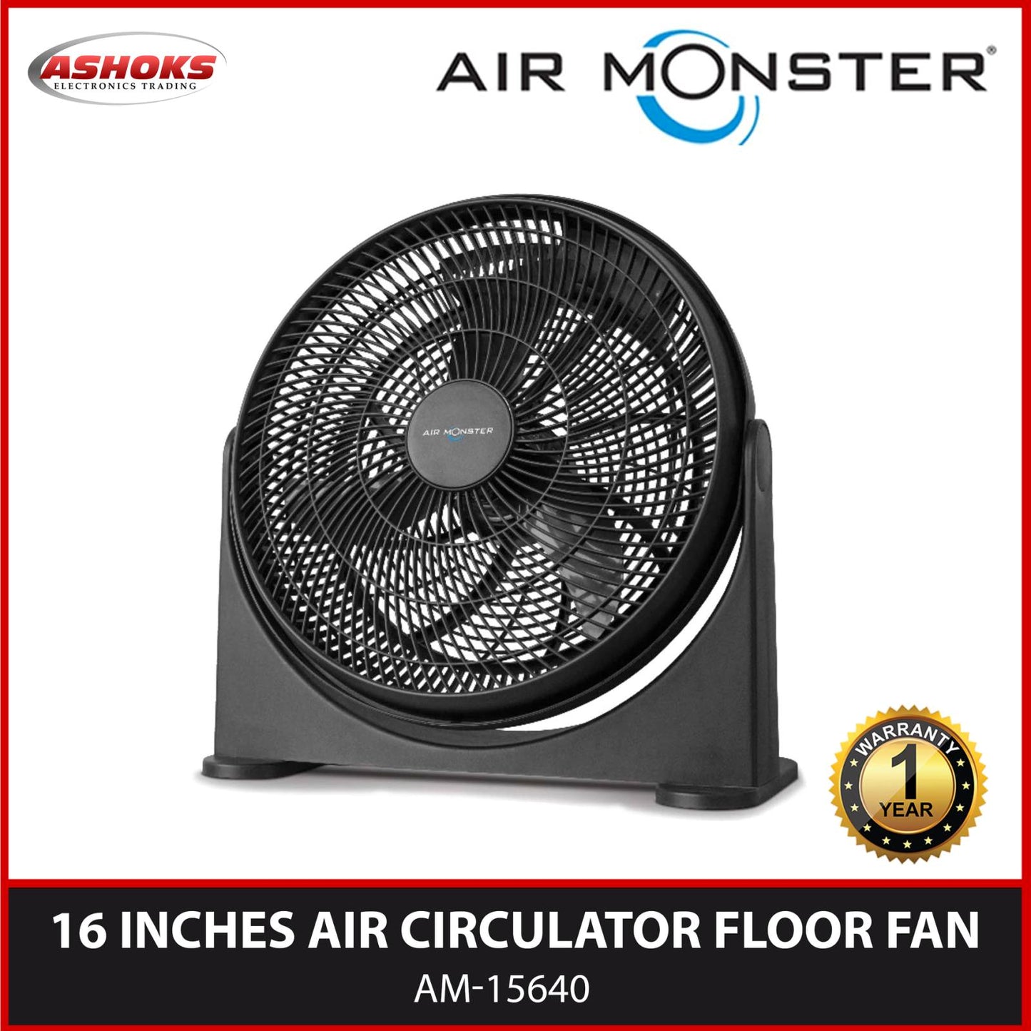 Air Monster 16 inch Air Circulator /  Air Circulator / 16 inch AM-15640 / Air Monster