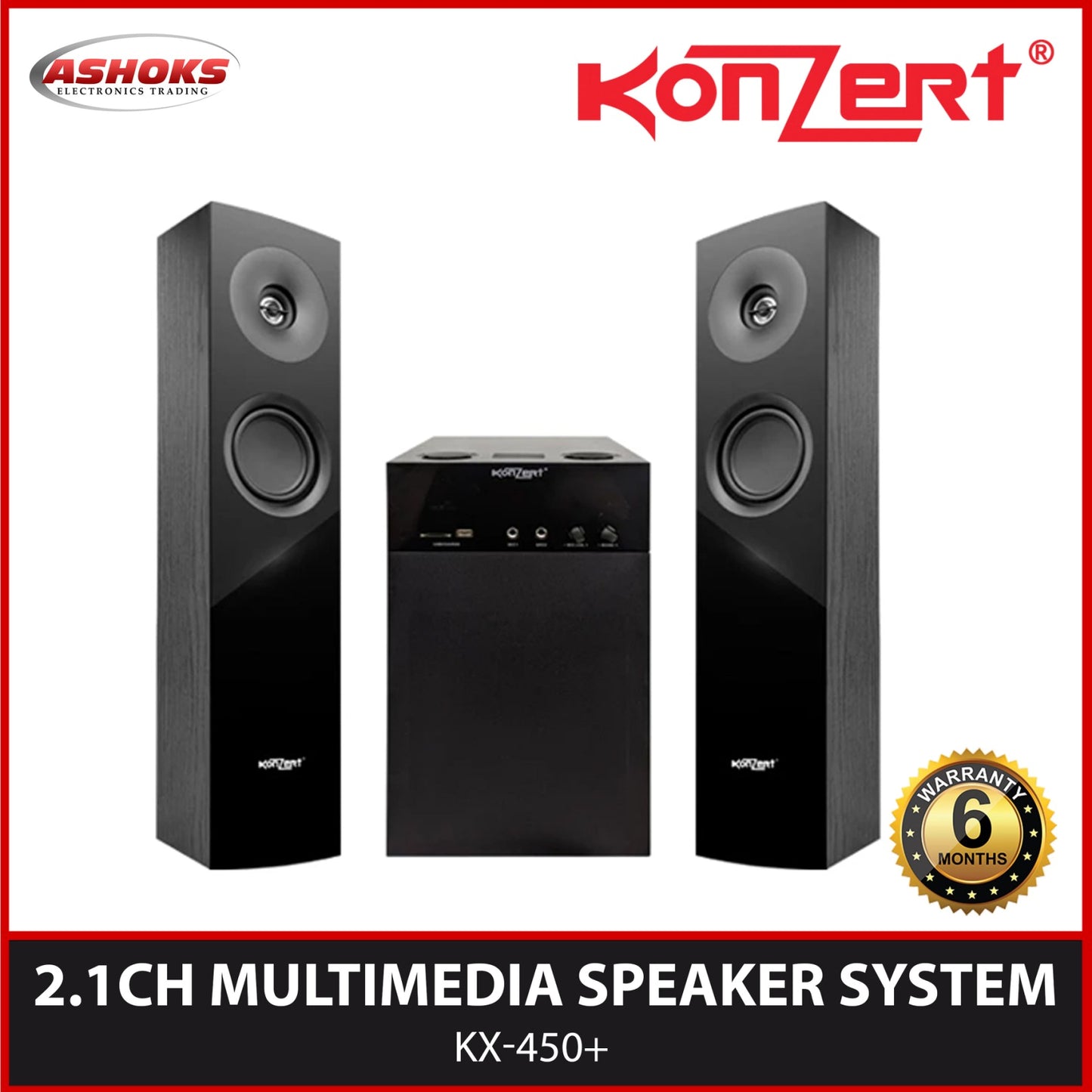 Konzert KX 450+ 2.1 CH Speaker System / Multimedia Speaker.