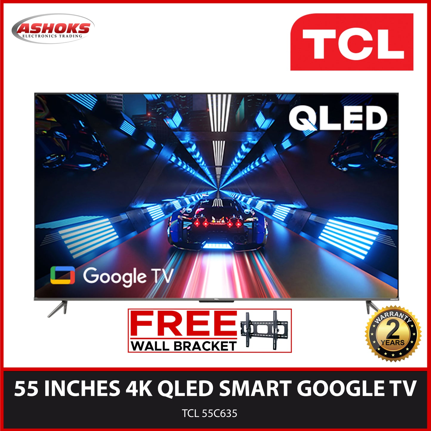 TCL 55P735 4K HDR Google TV /  Smart Android TV