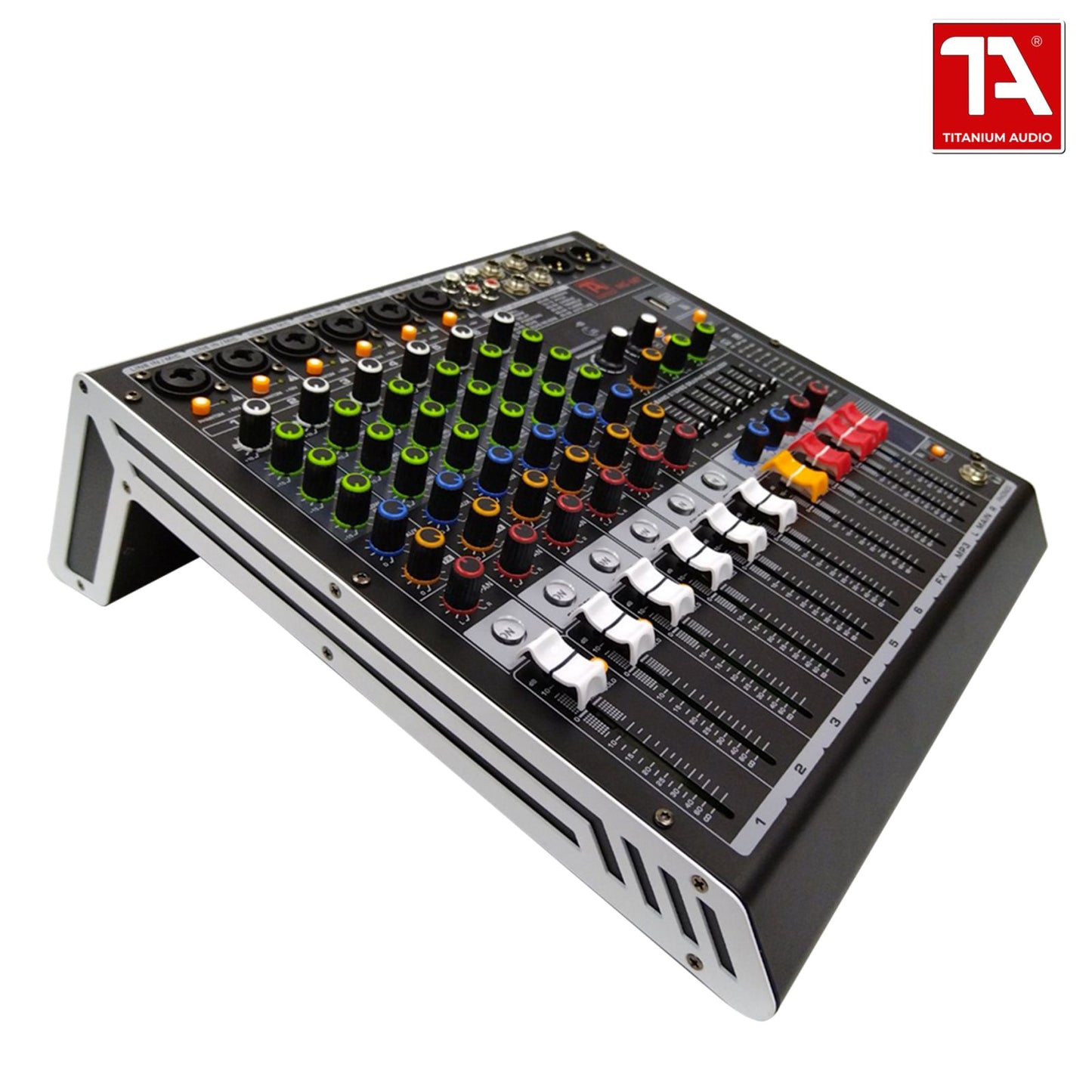 Titanium Audio MG-6BT Mixer / Professional 6 Channel Mixer / 32-BIT DSP Effects