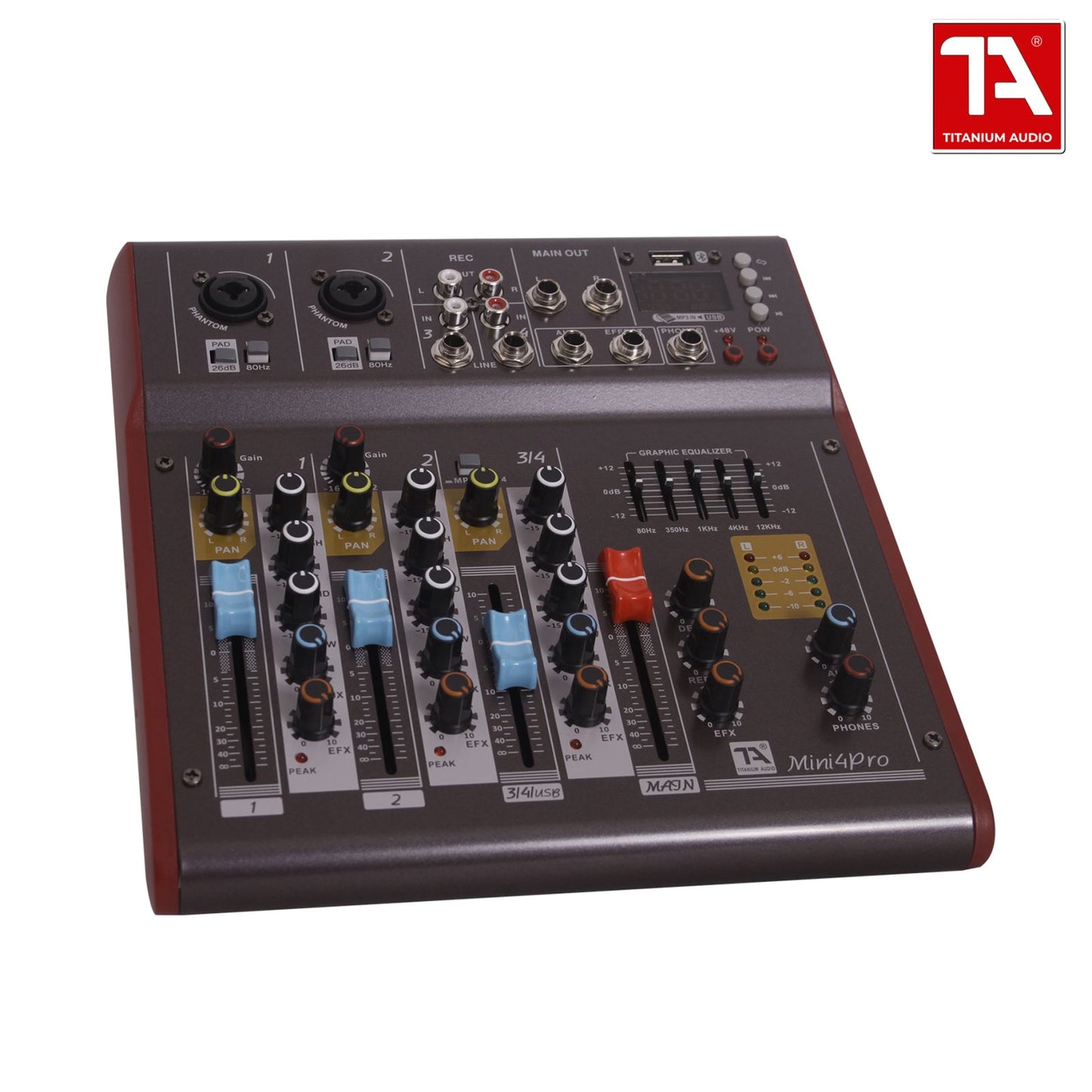 Titanium Audio Mini 4 Pro Professional Mixing Console / Audio Mixer