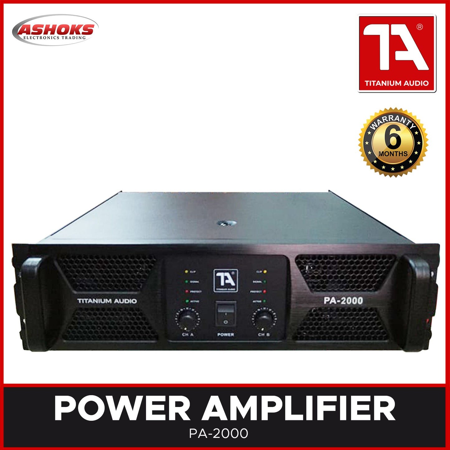 Titanium Audio PA2000 Professional Powered Amplifier