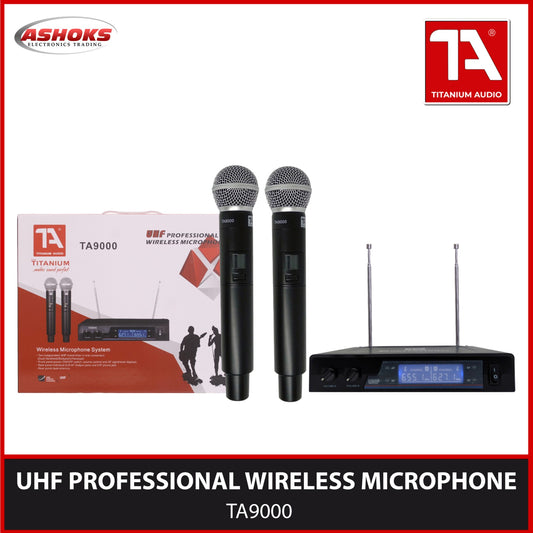 Titanium Audio TA 9000 Wireless Microphone / UHF Professional Wireless Microphone