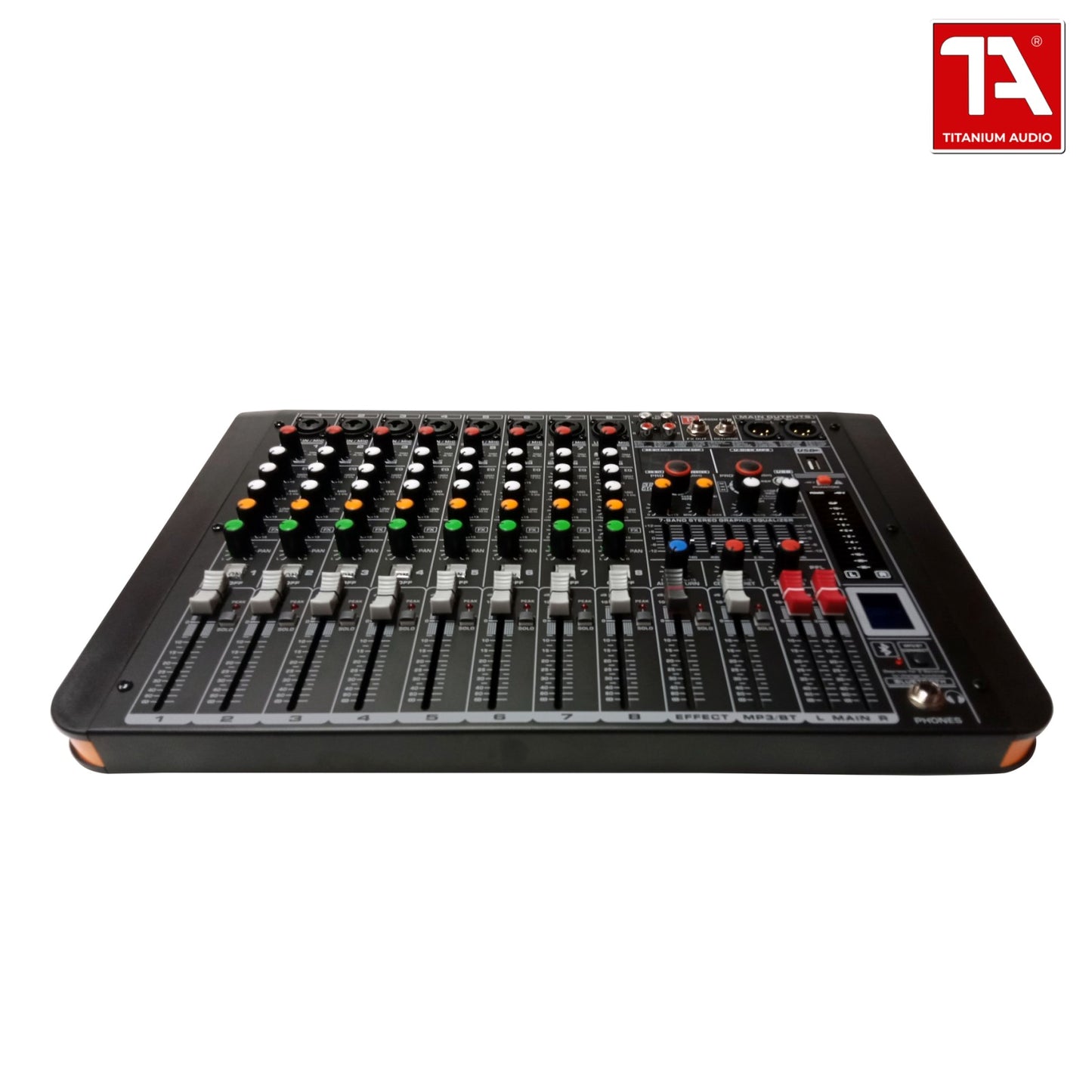 Droom 80EX Curve 8 Channel Professional Mixing Console