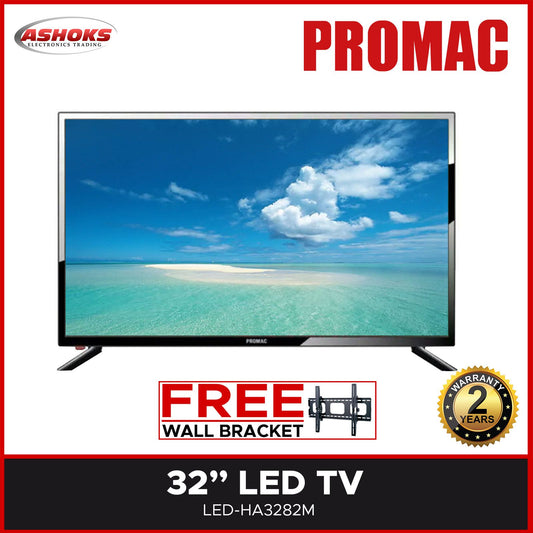 Promac 32 inch Led TV / 32 inch  BASIC LED TV / Promac H3231M 32 inch TV with free bracket / 32 inch led Tv / Promac Tv / Promac / Led tv