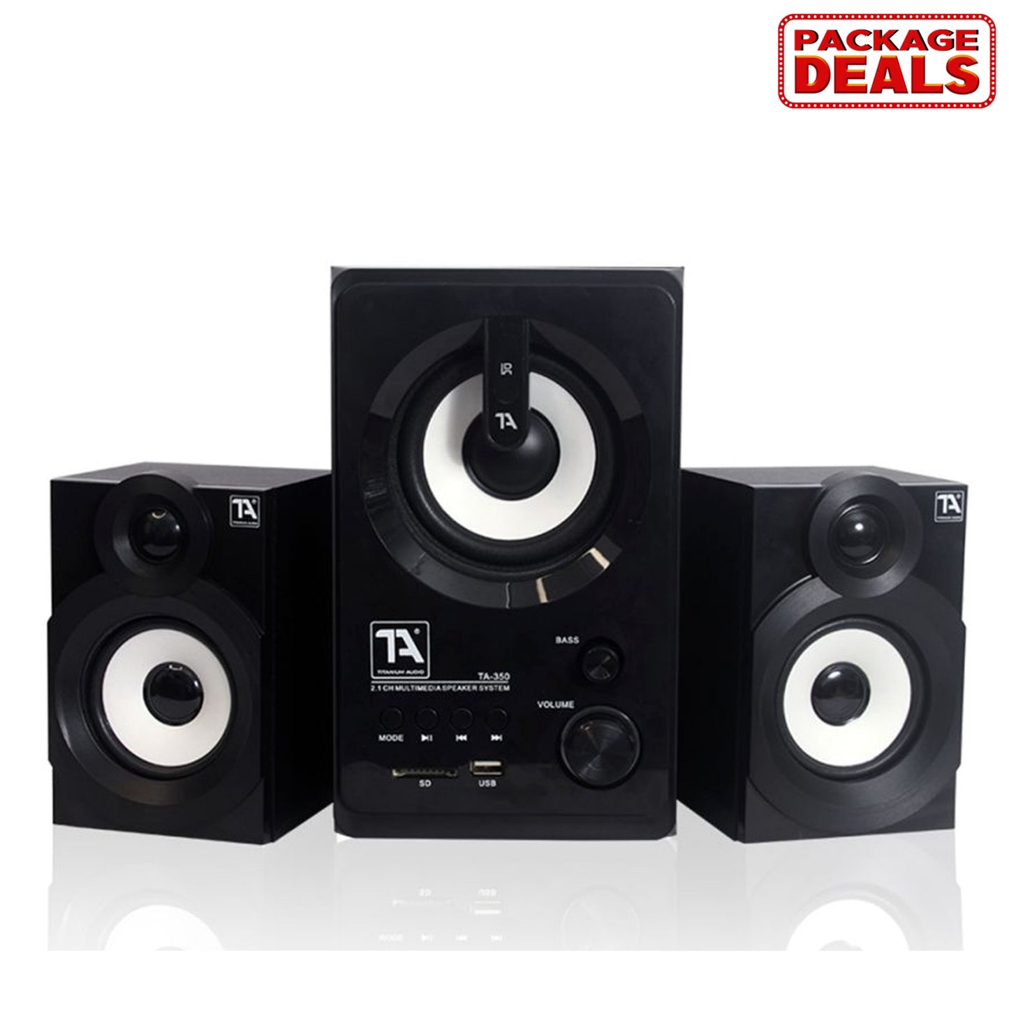 KS 10 Junior 2  with Titanium Audio TA-350 Multimedia Speaker System (SET D)