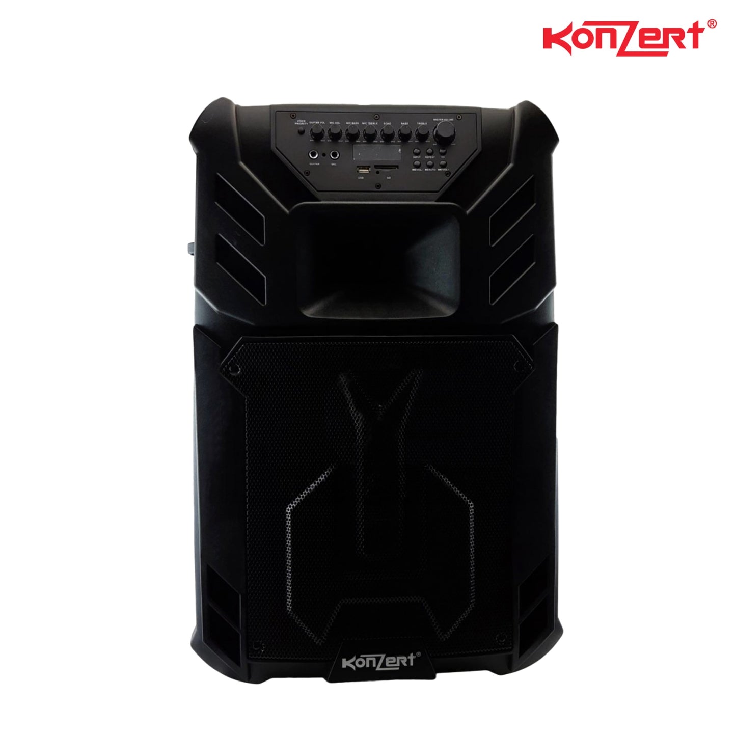 Konzert PA 15 500W Portable Trolley Speaker / With 2 Wireless Microphone / Active Speaker