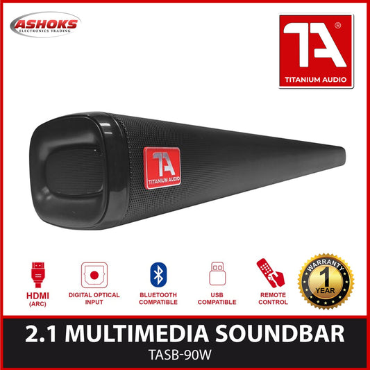 Titanium Audio TASB 90W Sound Bar / 2.1 CH Sound bar / with Bluetooth