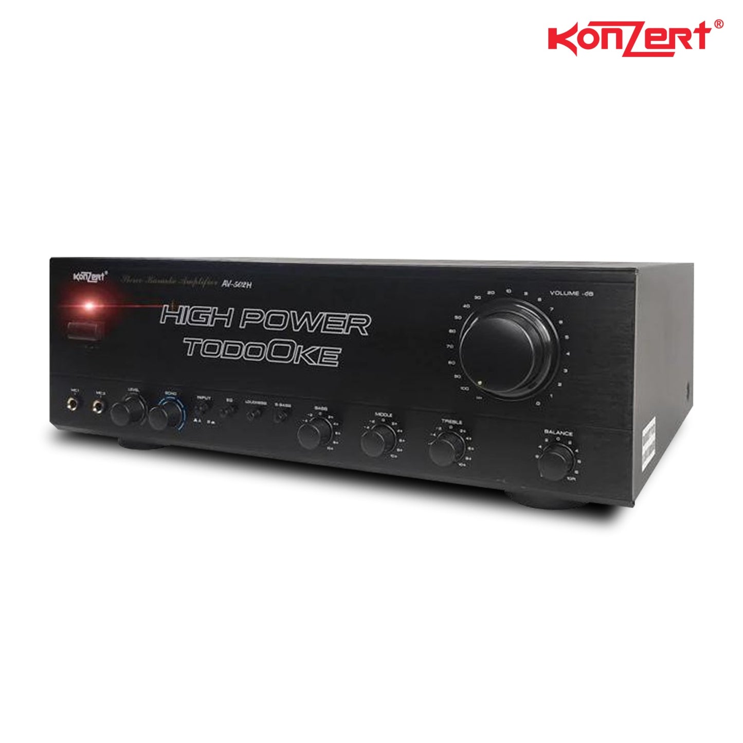 Konzert AV-502H Amplifier / 1000W x 2 / High Power TodoOke / Stereo Karaoke Audio Amplifier