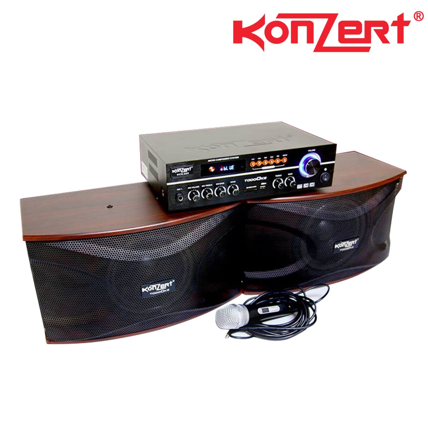 Konzert KCS 222 Amplifier with Speaker Component set / Karaoke Speaker