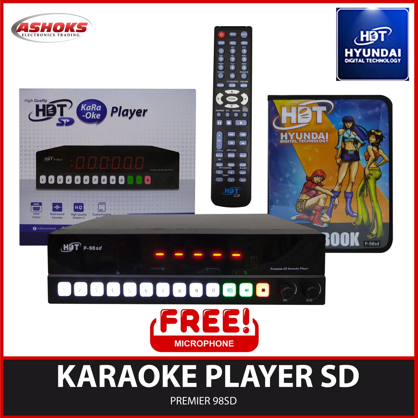 HDT SD Karaoke Player Premier-98SD