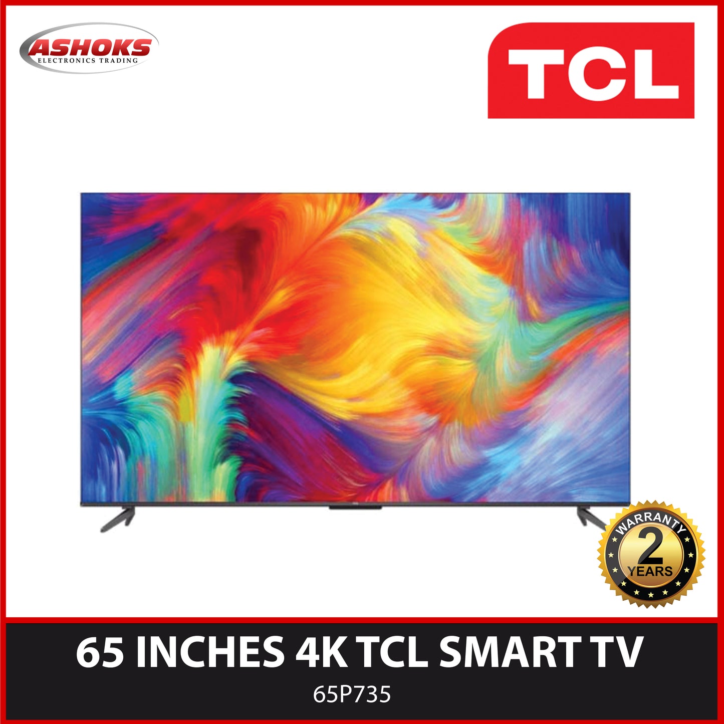 TCL 65P735 Smart TV / TCL 4K HDR TV / Google Assistant / Google Duo / TCL